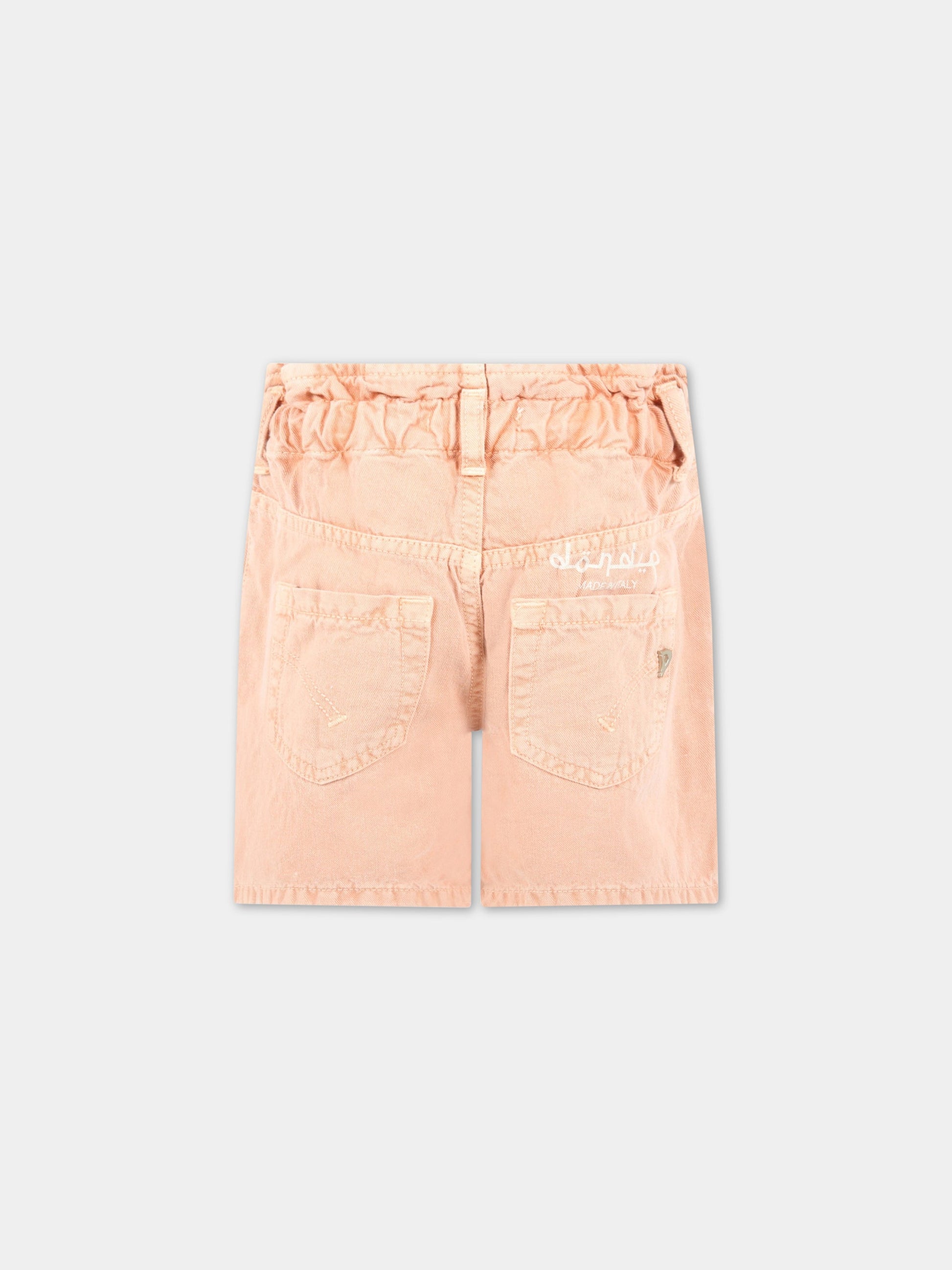 Short arancione per bambina,Dondup Kids,DFBE23 0162 WD017 7001