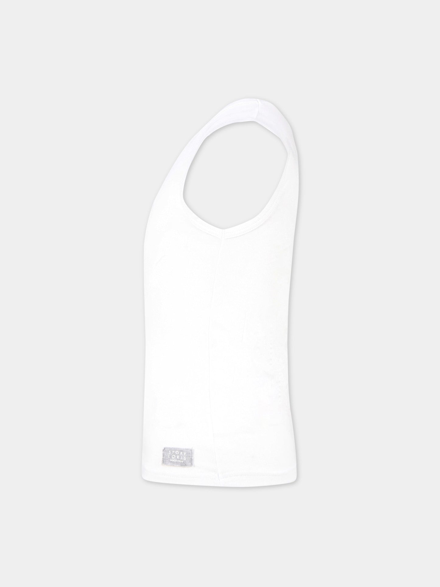 Canotta bianca per bambino,Story Loris,17404 X0