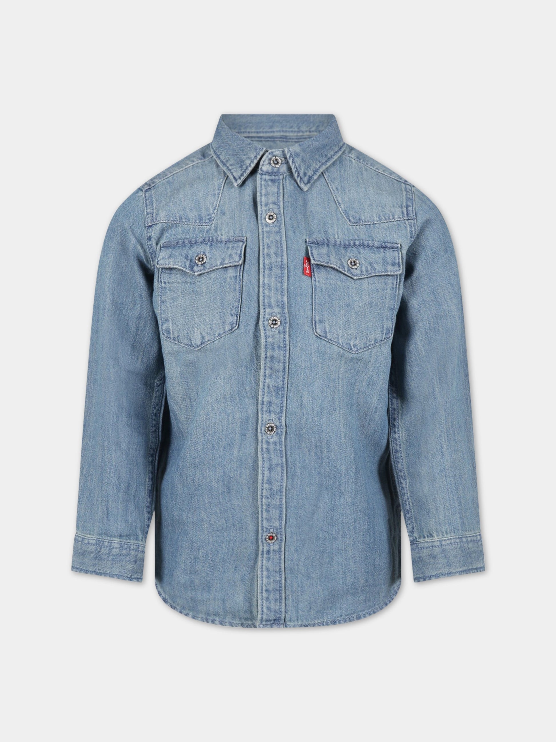 Camicia denim per bambino con logo,Levi's Kids,LK8E6866 M28