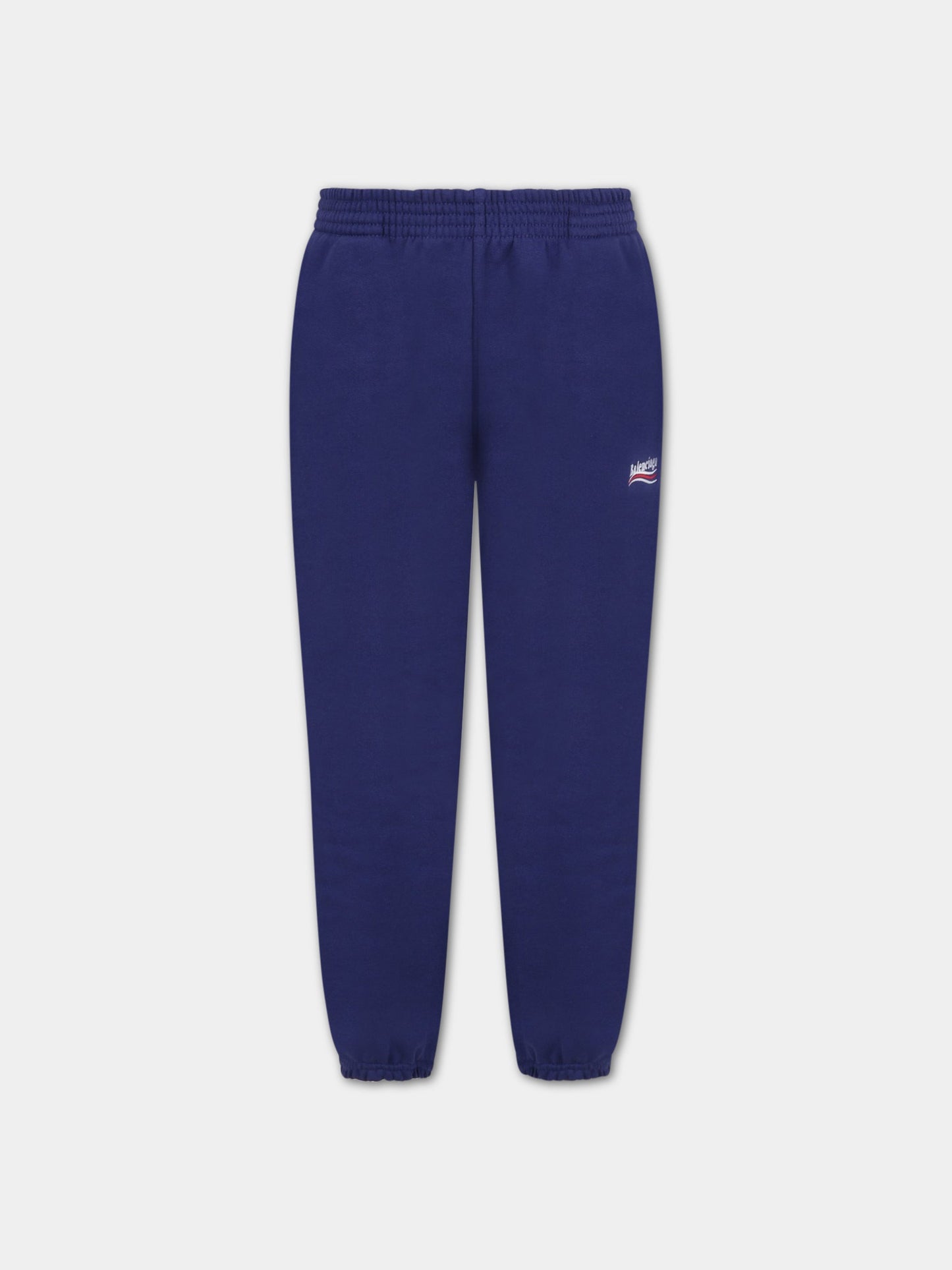 Pantaloni blu da tuta per bambini con logo,Balenciaga,621788 TKVJ6 1195