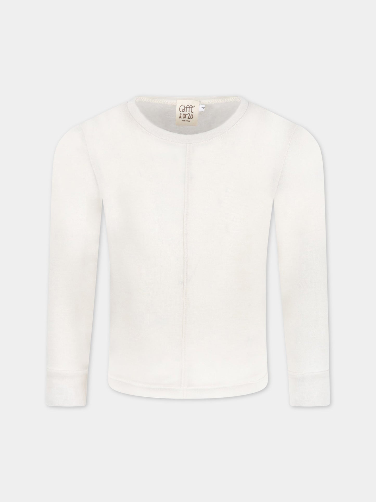 T-shirt  Eliana  avorio per bambina,Caffe' D'orzo,ELIANA BURRO