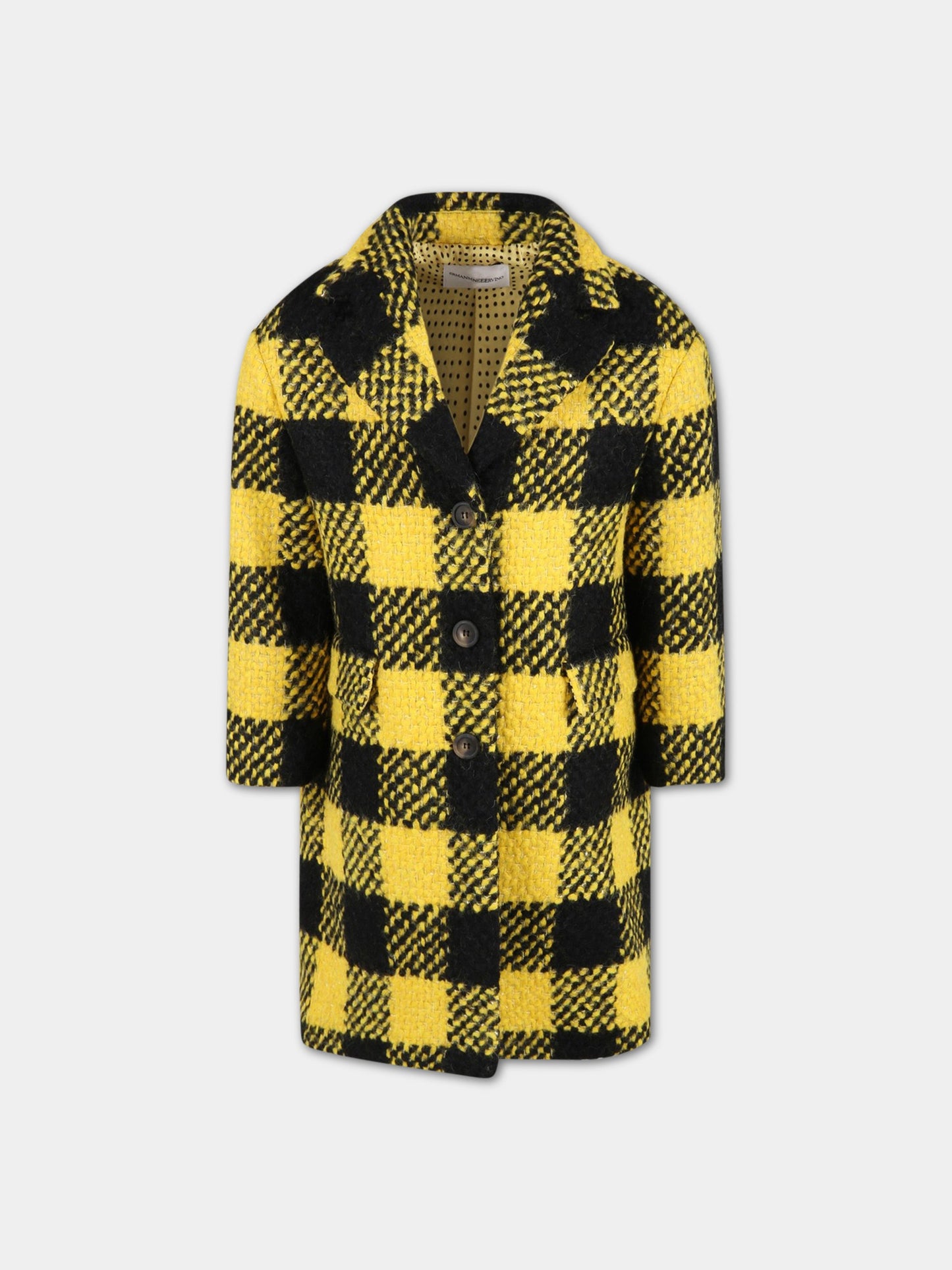 Cappotto multicolor per bambina,Ermanno Scervino Junior,ESFGB015 ML240 YSUNI D005