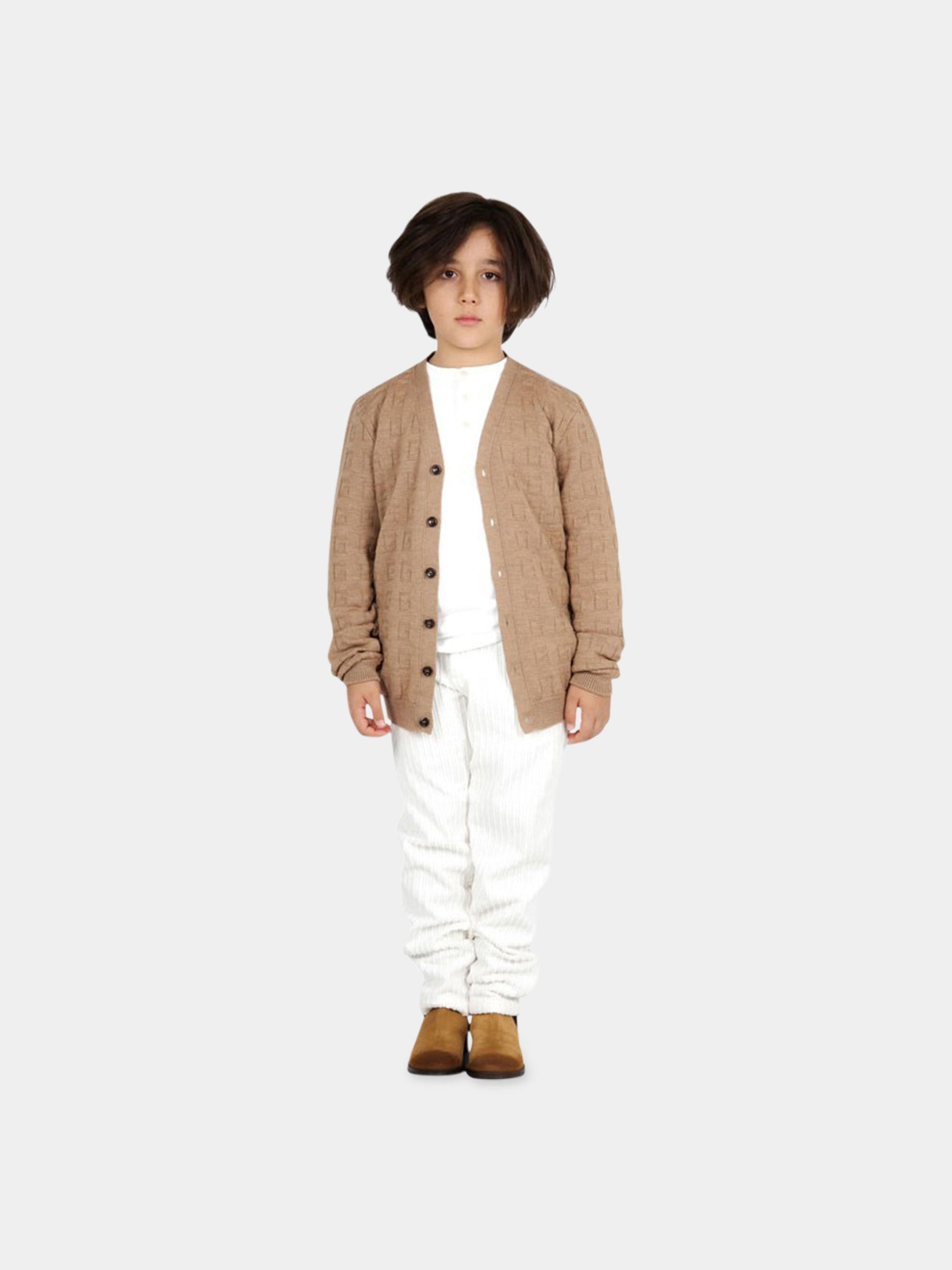 Pantalone avorio per bambino,Fay Kids,5P6210 V0018 101