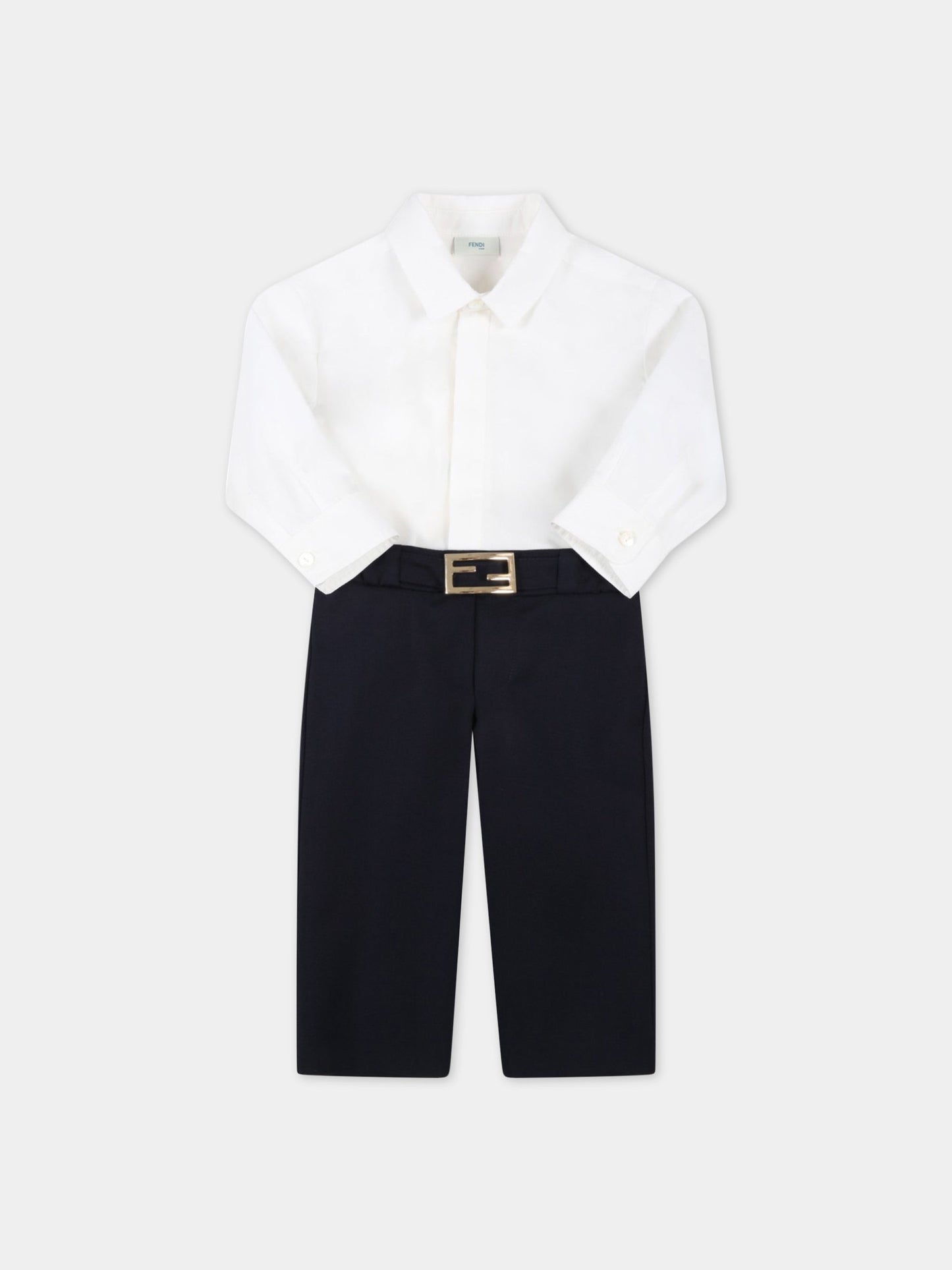 Completo multicolor per neonato con logo,Fendi Kids,BML125 A8DQ F0QB0