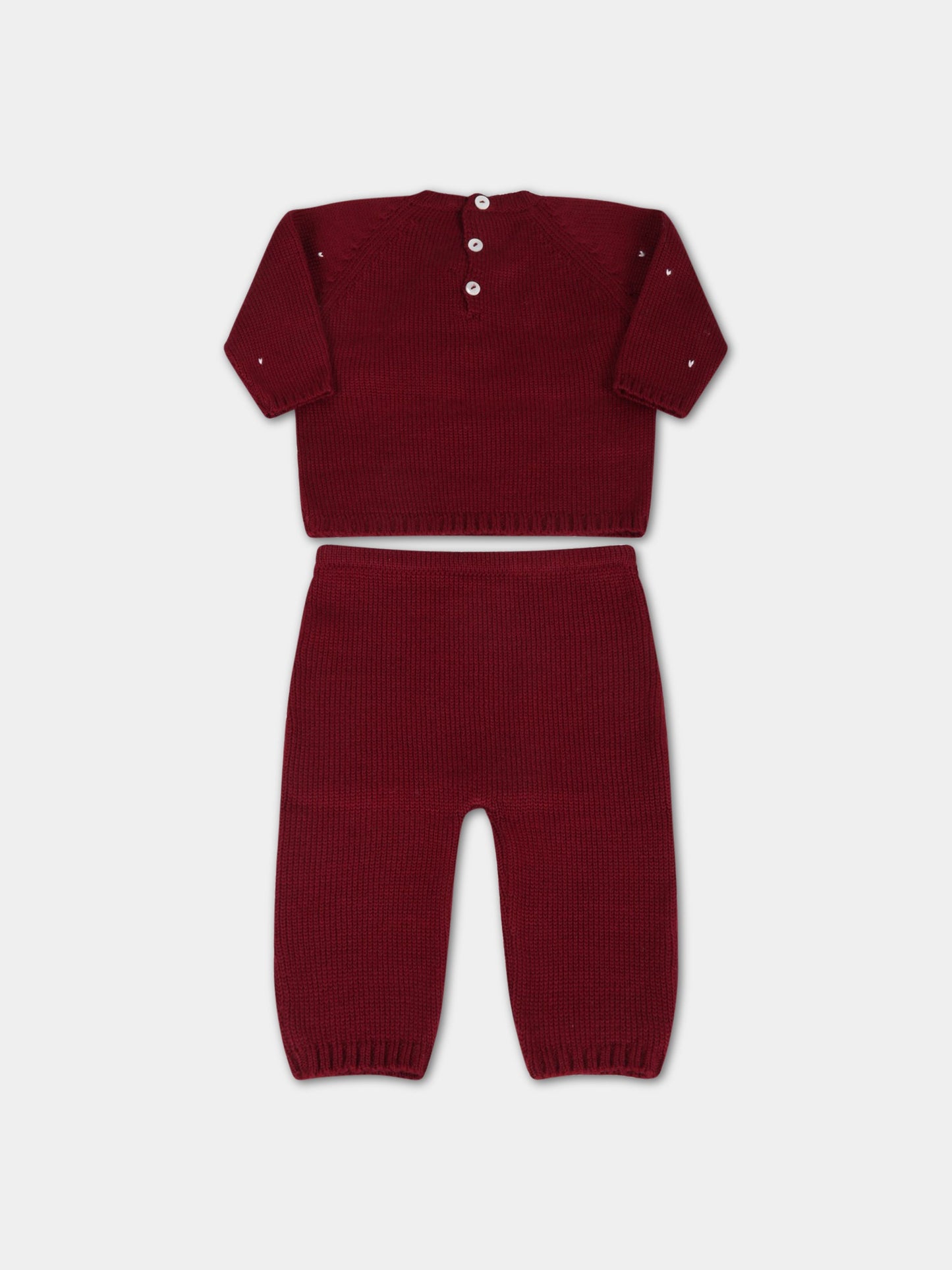 Completo bordeaux per neonati con stella,La Stupenderia,WBCT05816 802