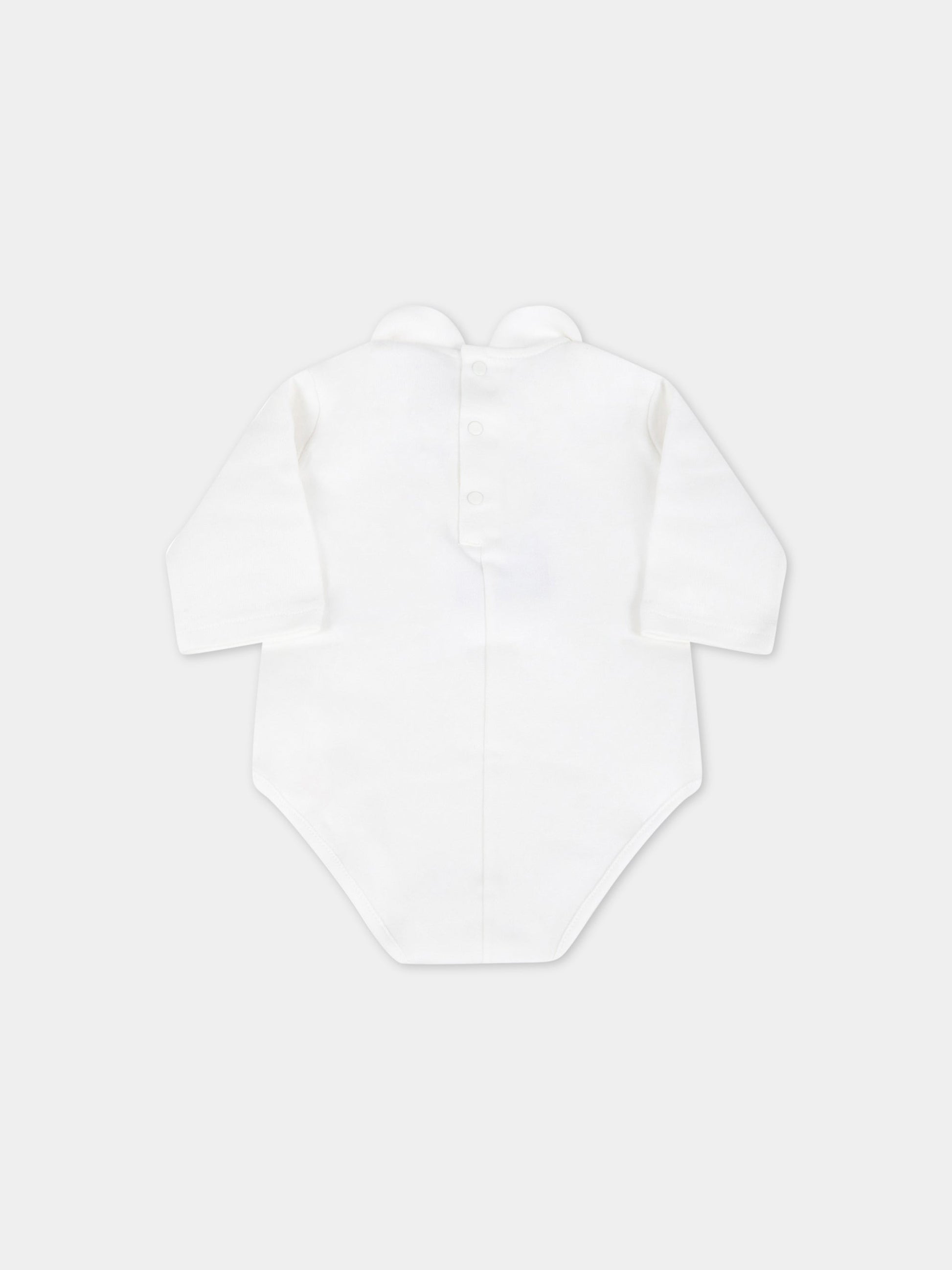 Body bianco per neonati con pois,La Stupenderia,TBBD07K42