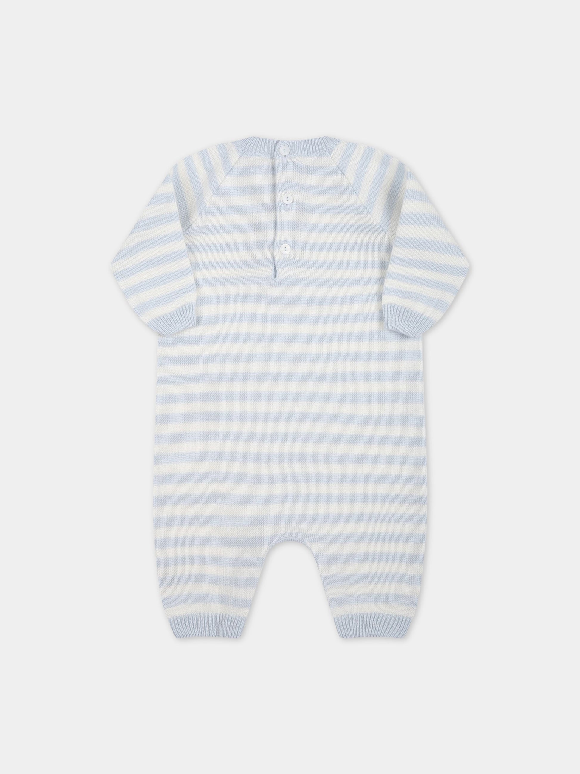 Tutina multicolor per neonato,Little Bear,3101 CIELO/LATTE
