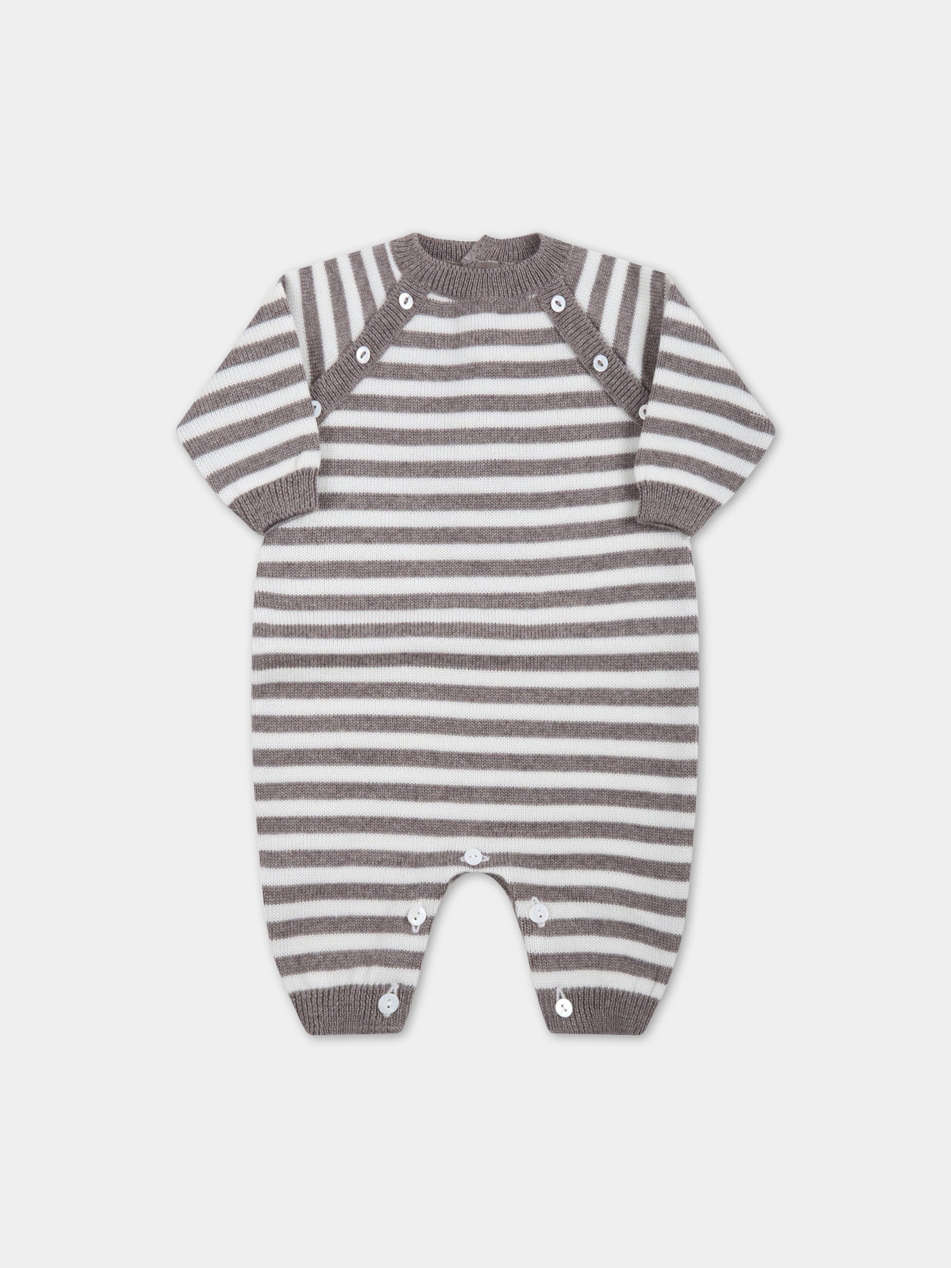 Tutina multicolor per neonati,Little Bear,3101 TORTORA/LATTE