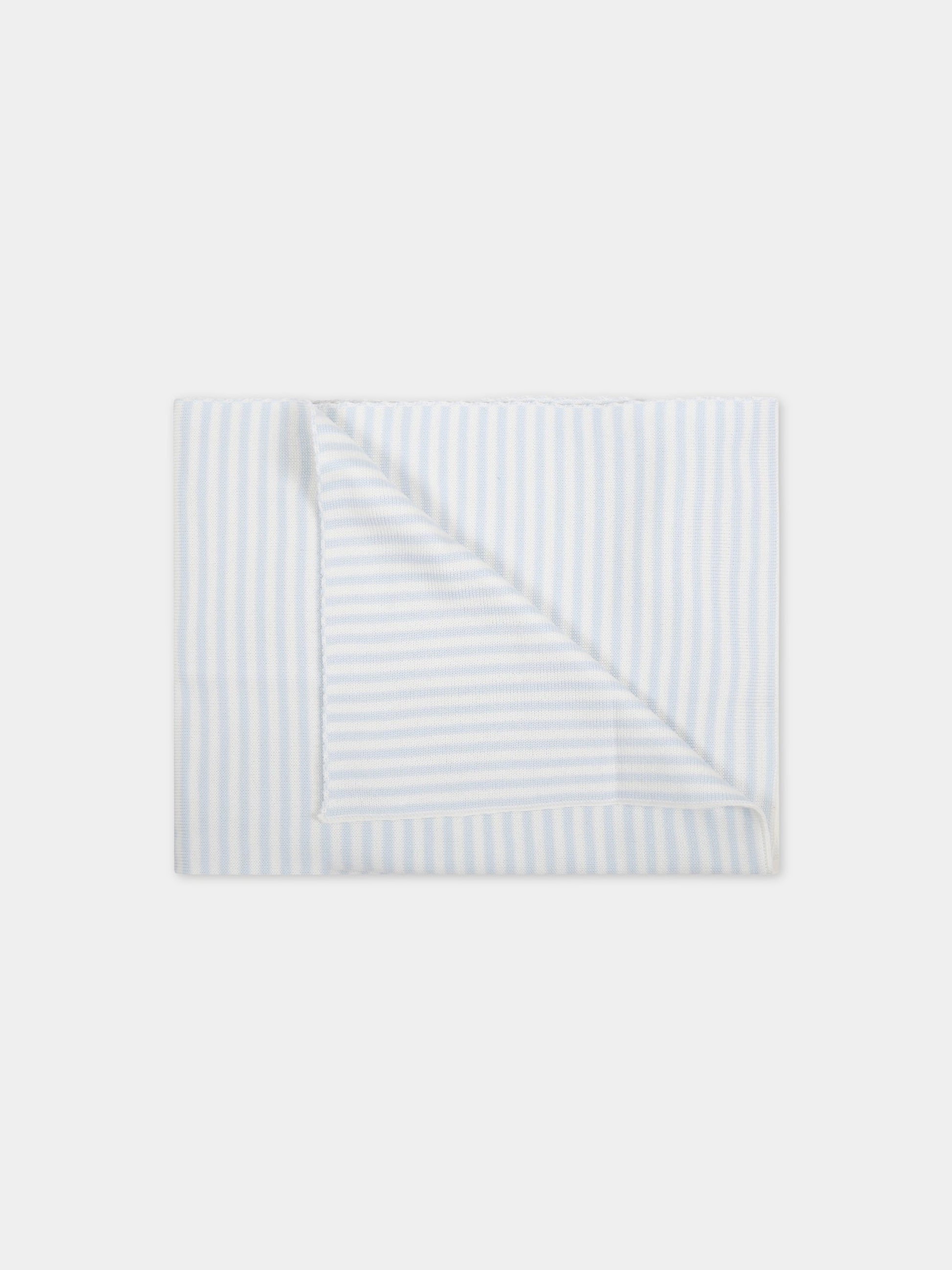 Coperta multicolor per neonati,Little Bear,3100 LATTE/CIELO