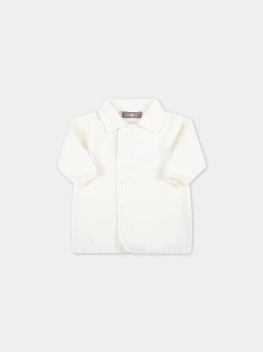 Cardigan avorio per neonati,Little Bear,3026 LATTE