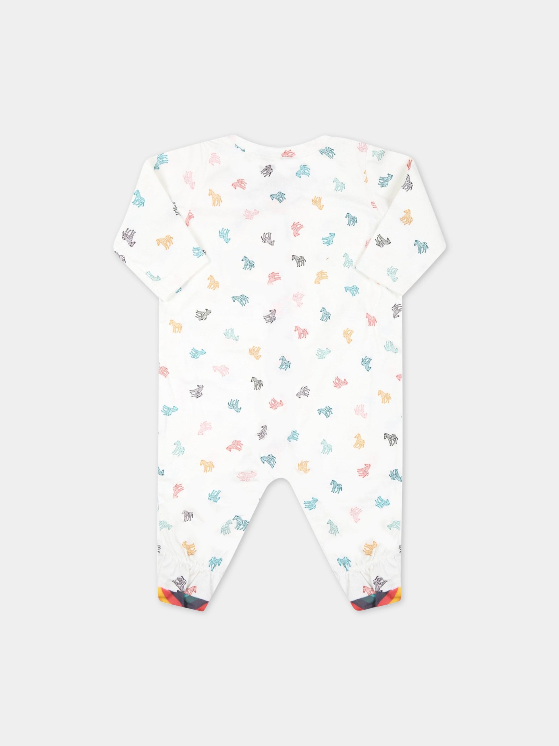 Set bianco per neonato con zebre,Paul Smith Junior,P00012 10P