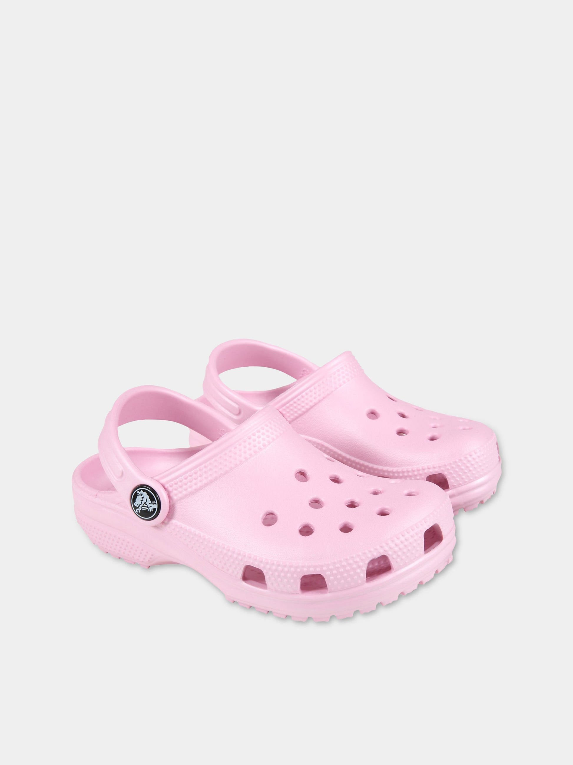 Sabot rosa per bambina con logo,Crocs,204536 BAPK