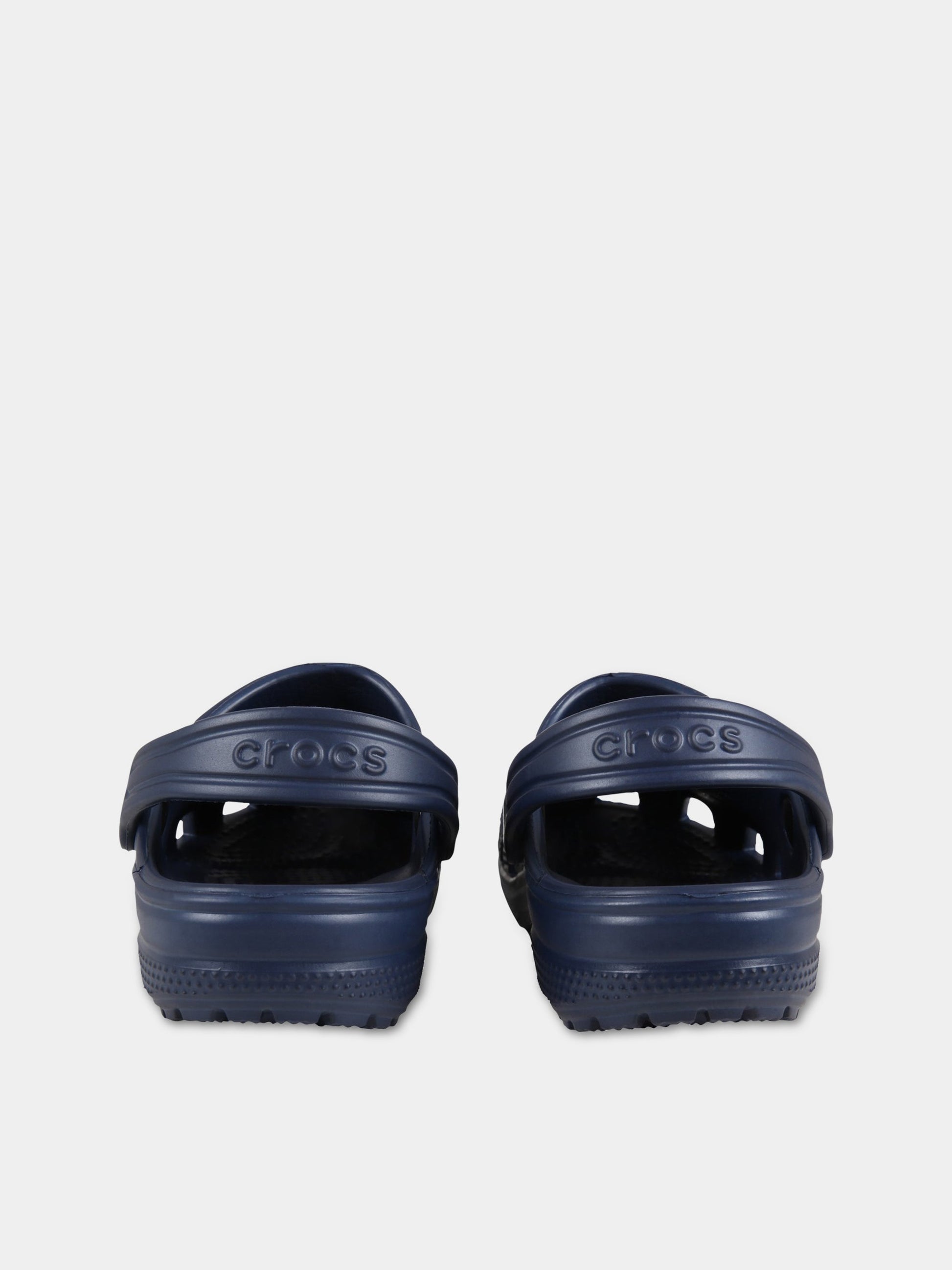 Sabot blu per bambini con logo,Crocs,204536 NAVY