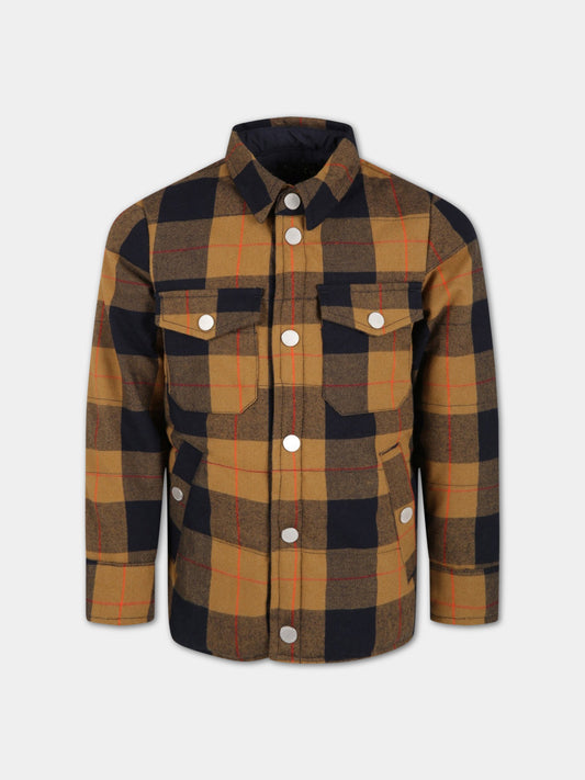 Giacca multicolor reversibile per bambino con patch logato,Scotch&soda,164193 0603