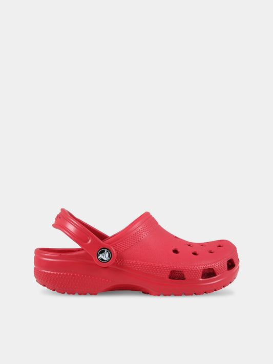 Sandali rossi per bambini con logo,Crocs,10001 PEPP