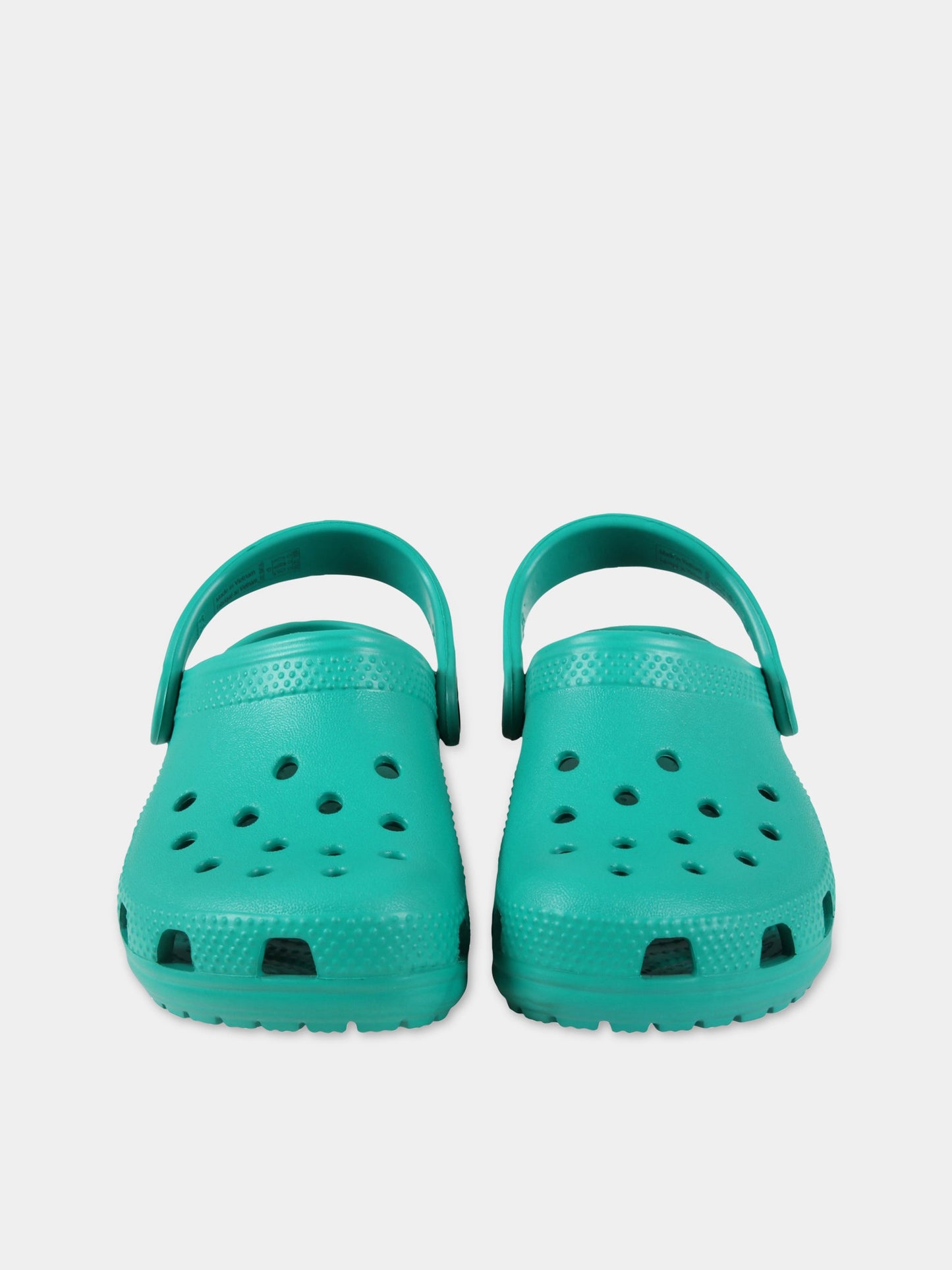 Sabot verdi per bambini con logo,Crocs,204536 DEGR