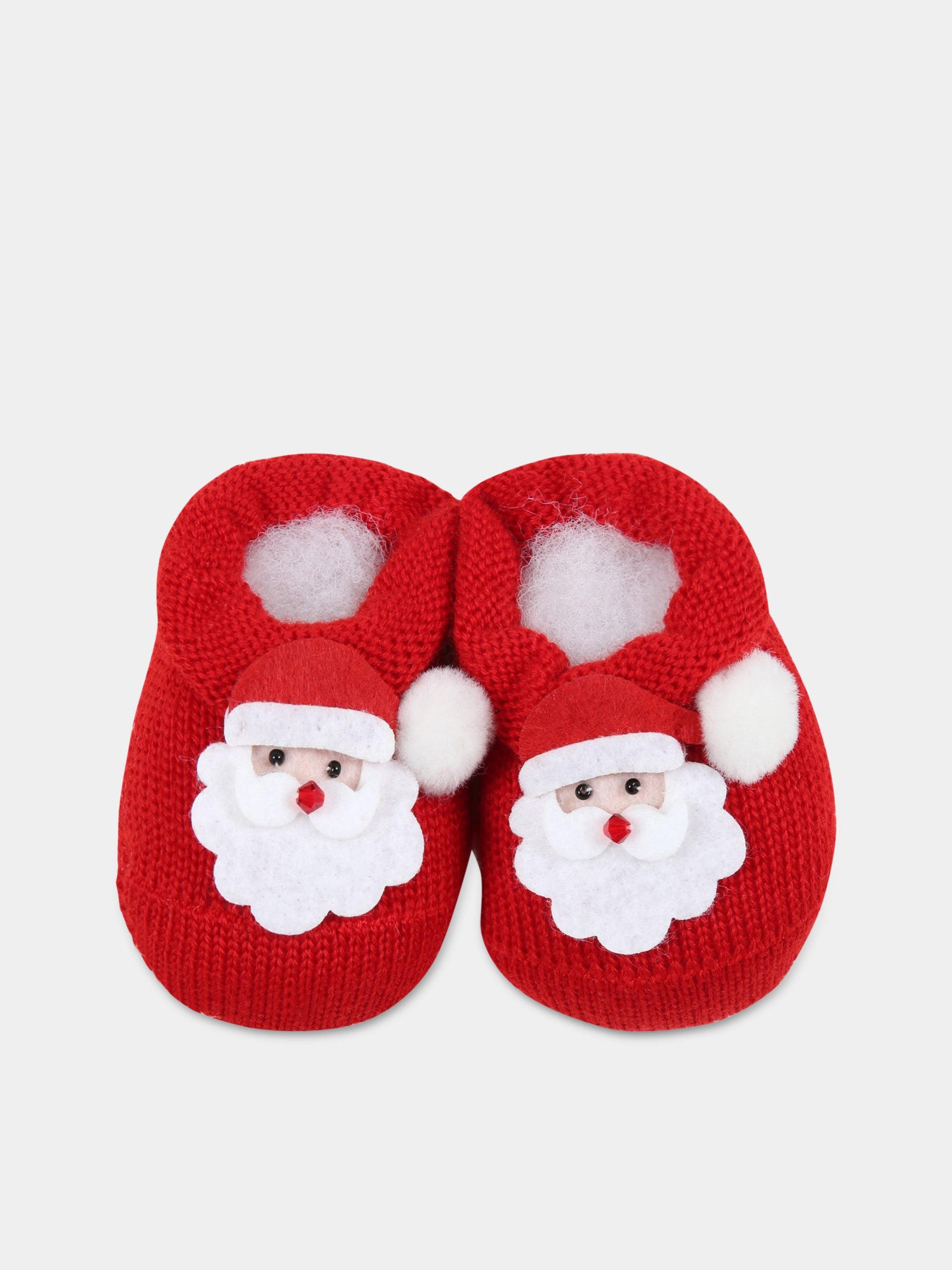 Babbucce rosse per neonati con Babbo Natale,Story Loris,4015 S1