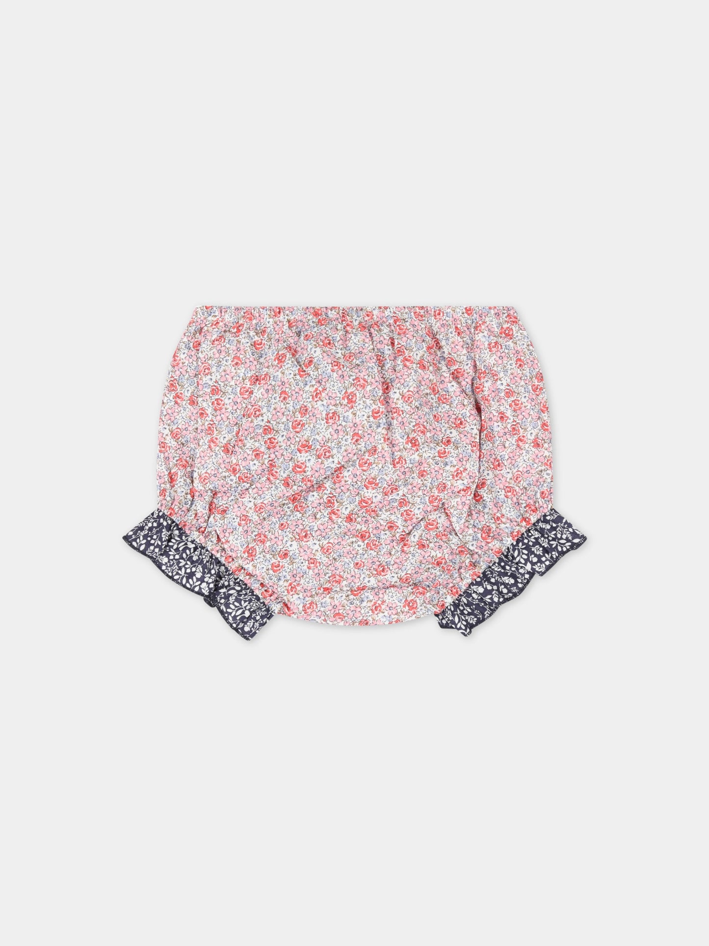 Culotte multicolor per neonata con fiori,Le Petit Coco,LCGBE014 CF504 XL010 D006