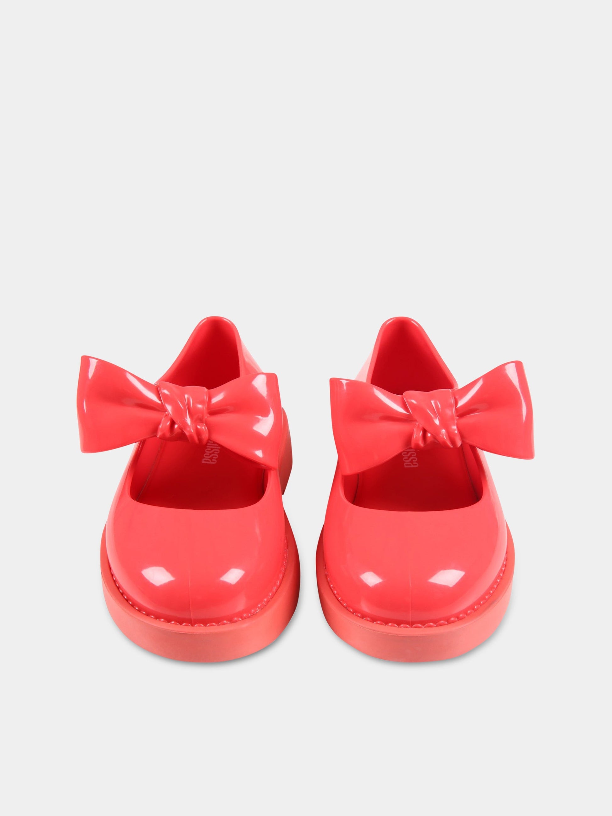 Ballerine rosse per bambina con fiocco,Mini Melissa,33412 16380