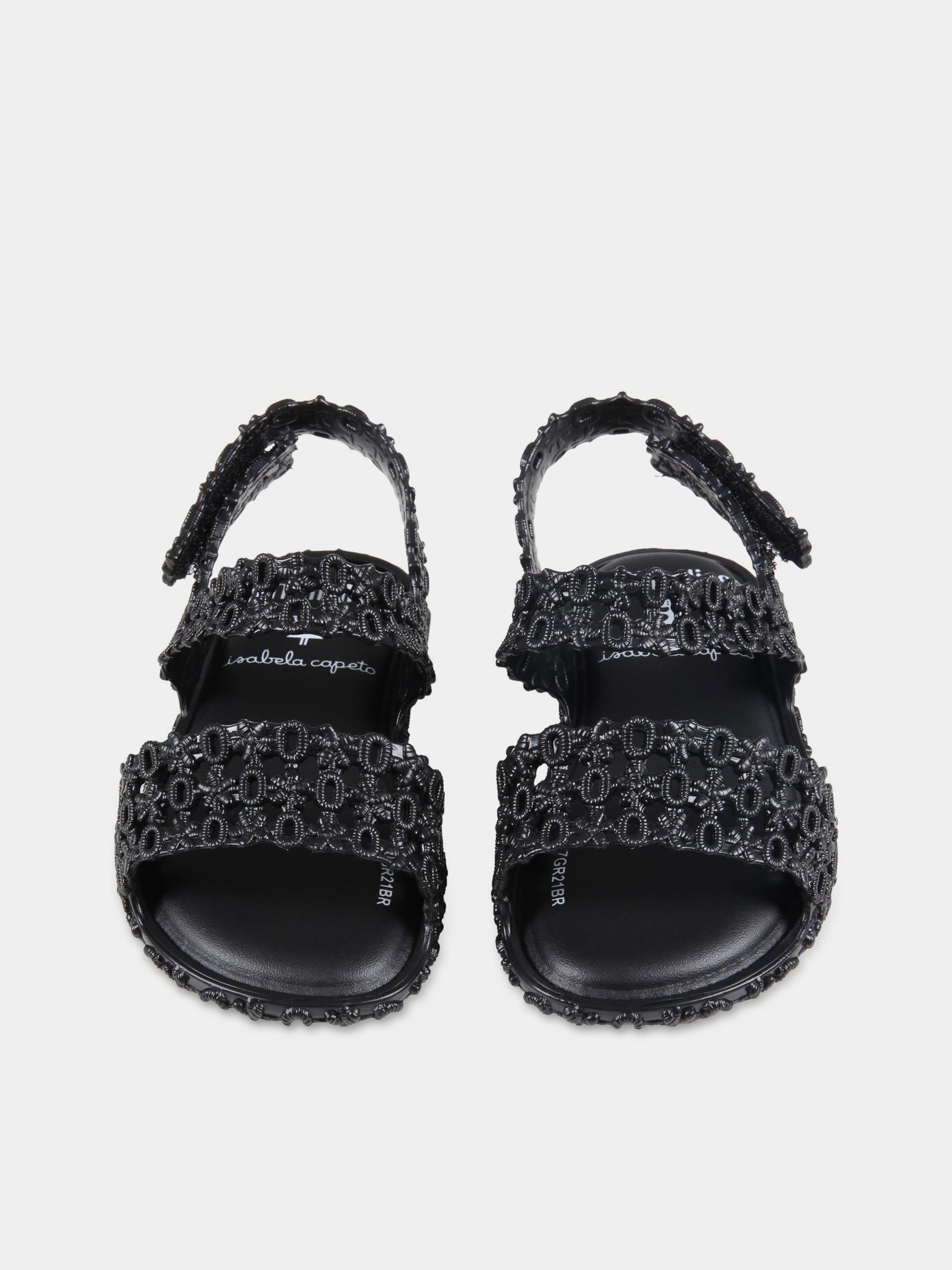 Sandali neri per bambina,Mini Melissa,33438 54143