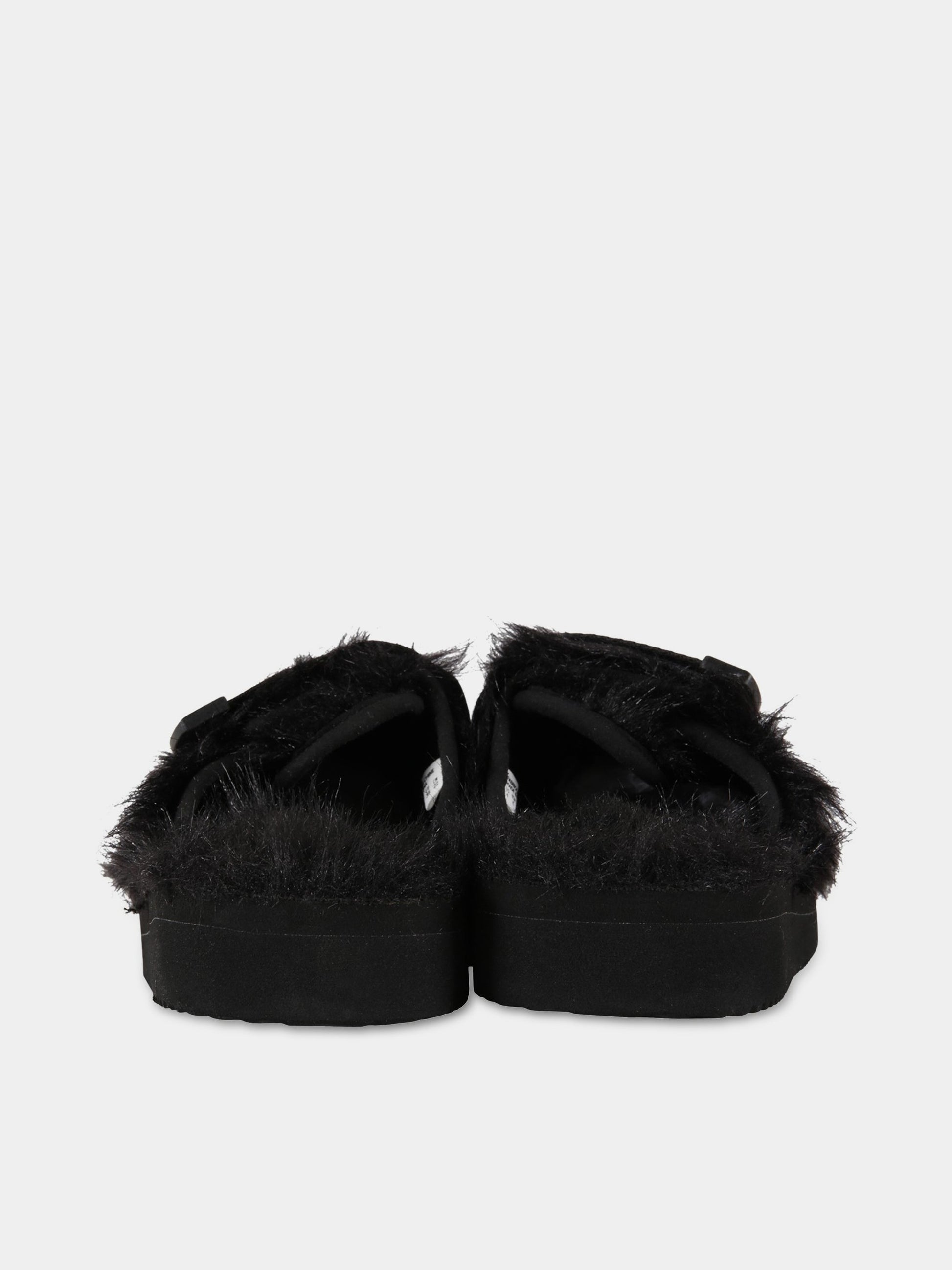 Sandali neri per bambini con logo,Suicoke,OG-072-2EU/ZAVO-2EU