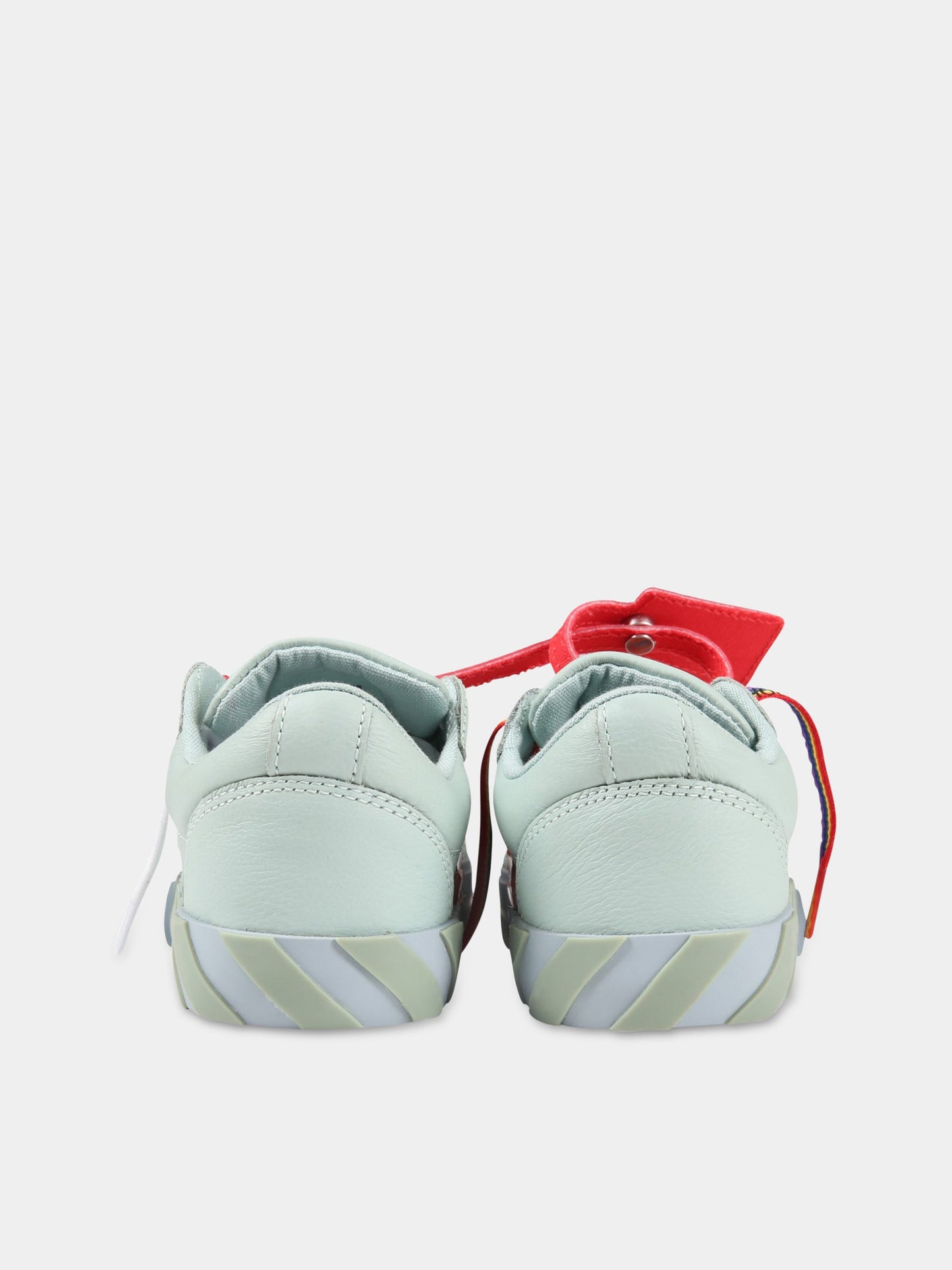 Sneakers verde-acqua per bambina con iconiche frecce,Off White,OGIA001S22LEA001 5559