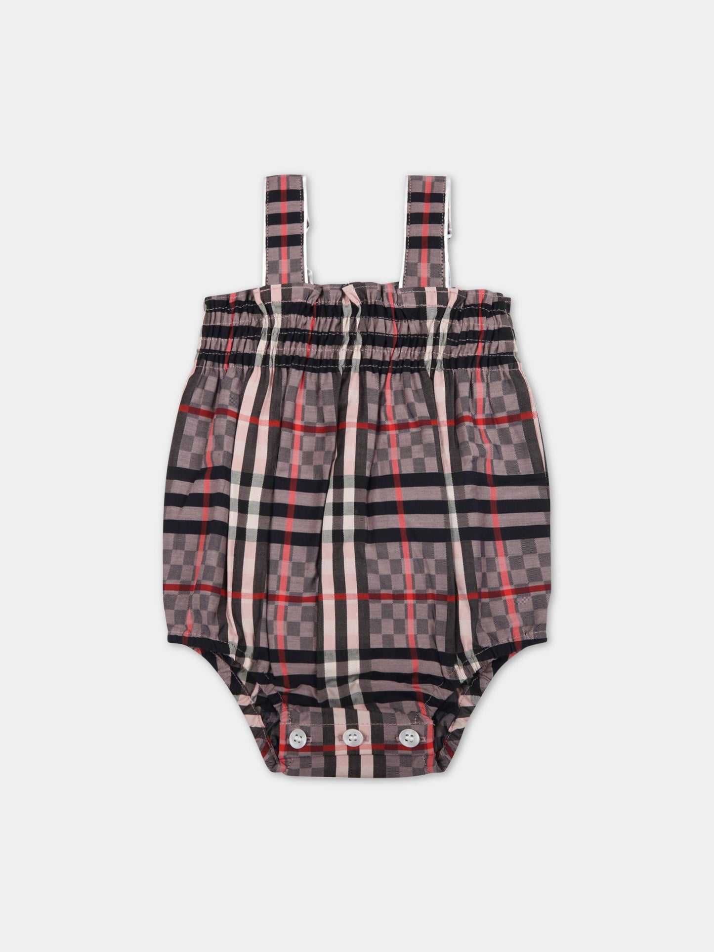 Set multicolor per neonata con check vintage,Burberry Kids,8051535