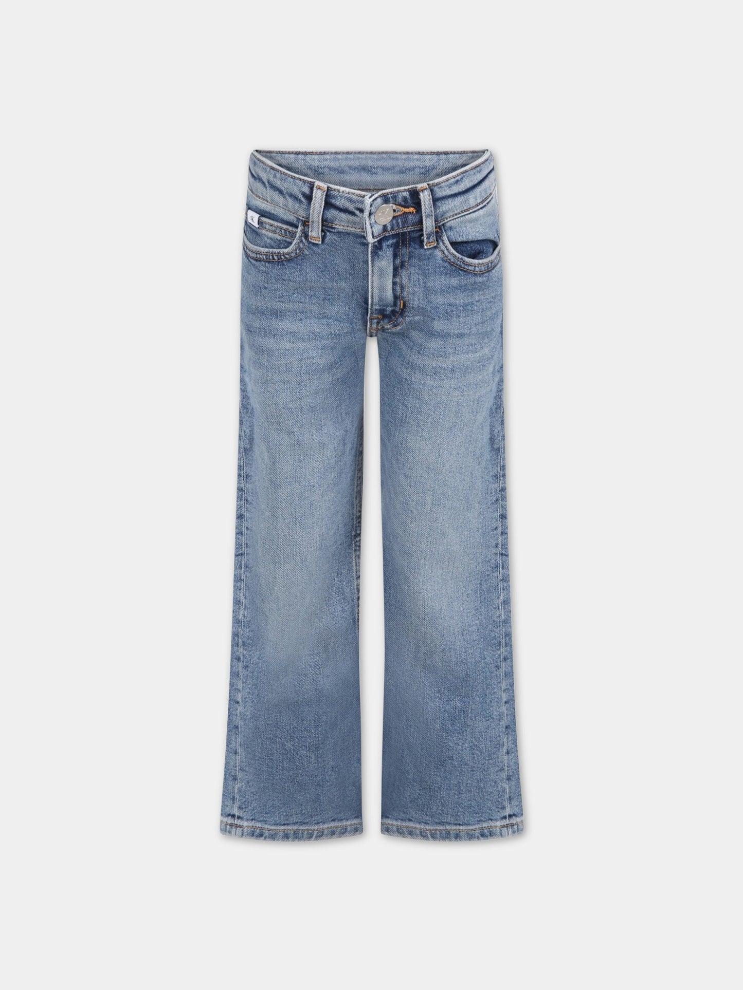 Jeans celeste per bambina,Calvin Klein Kids,CKIG0IG01507 1A4