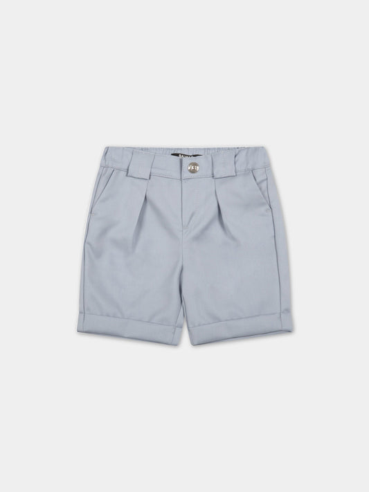 Short celeste per neonato,Balmain Kids,6R6509 I0089 607