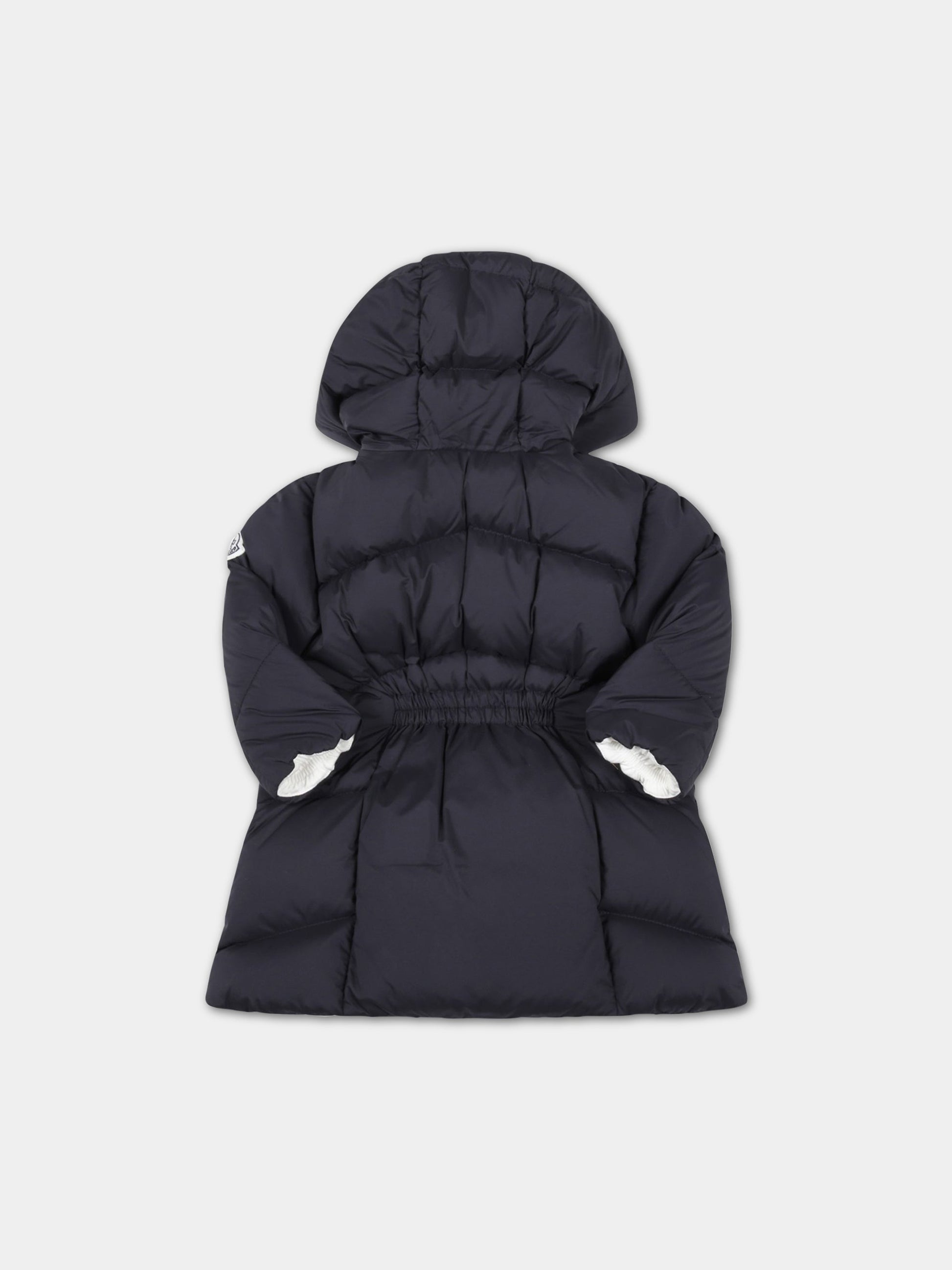 Piumino  Pesha  blu per neonato con patch logato,Moncler Kids,951 1C00007 5333 778