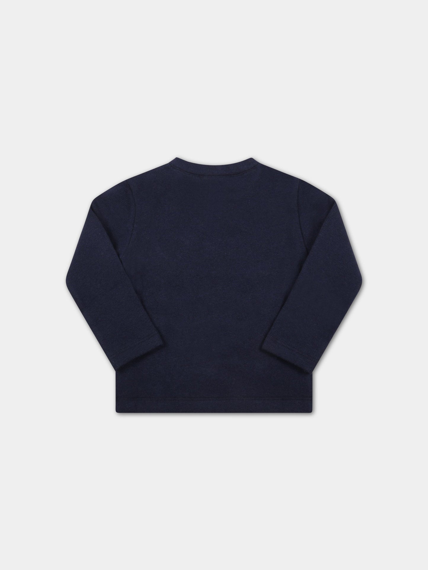 Maglione blu per neonato,Le Petit Coco,LBMA012C JE197 4010