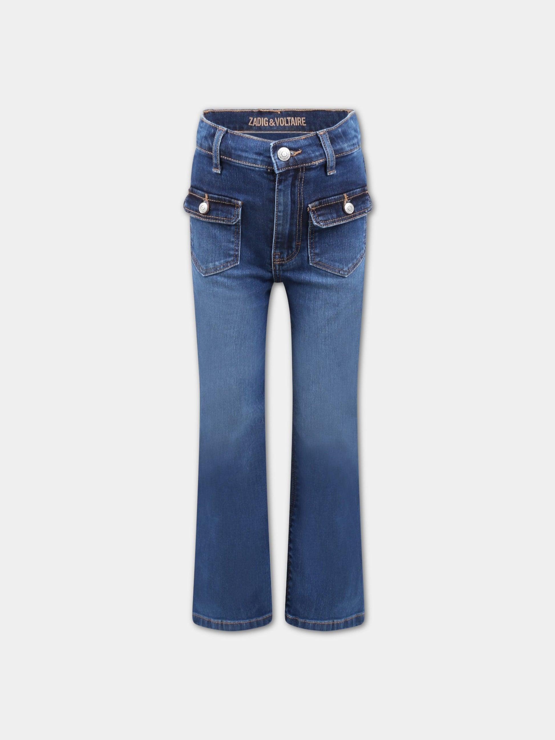 Jeans blu per bambina,Zadig & Voltaire Kids,X14142 Z28