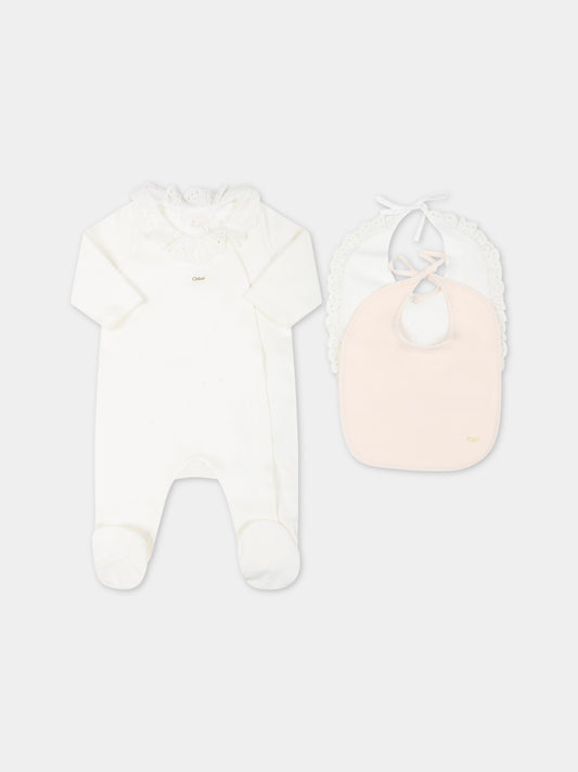 Set multicolor per neonata con logo,Chloé Kids,C97287 117