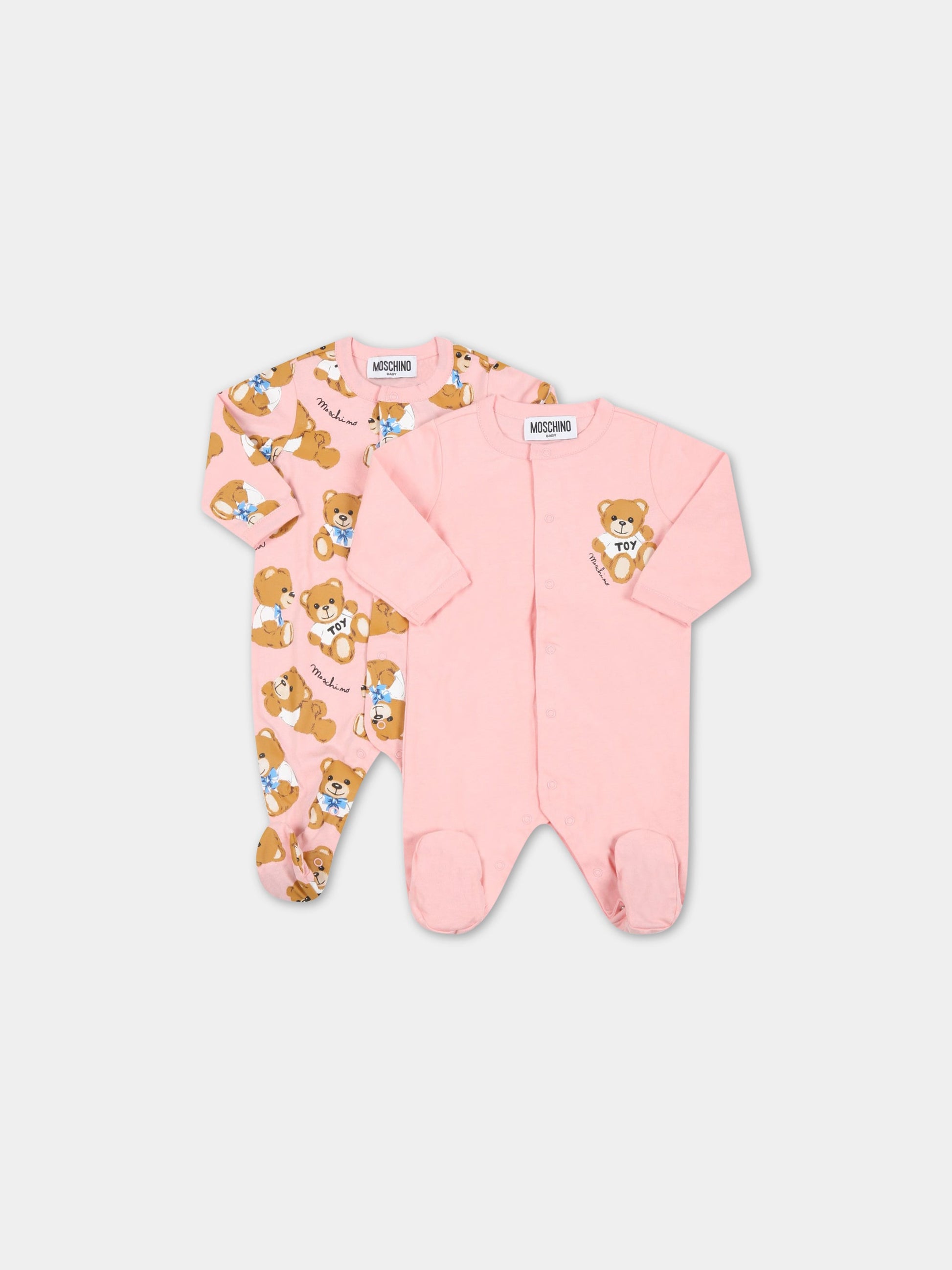 Set multicolor per neonata con teddy bear,Moschino Kids,MUY048 LAB48 82577