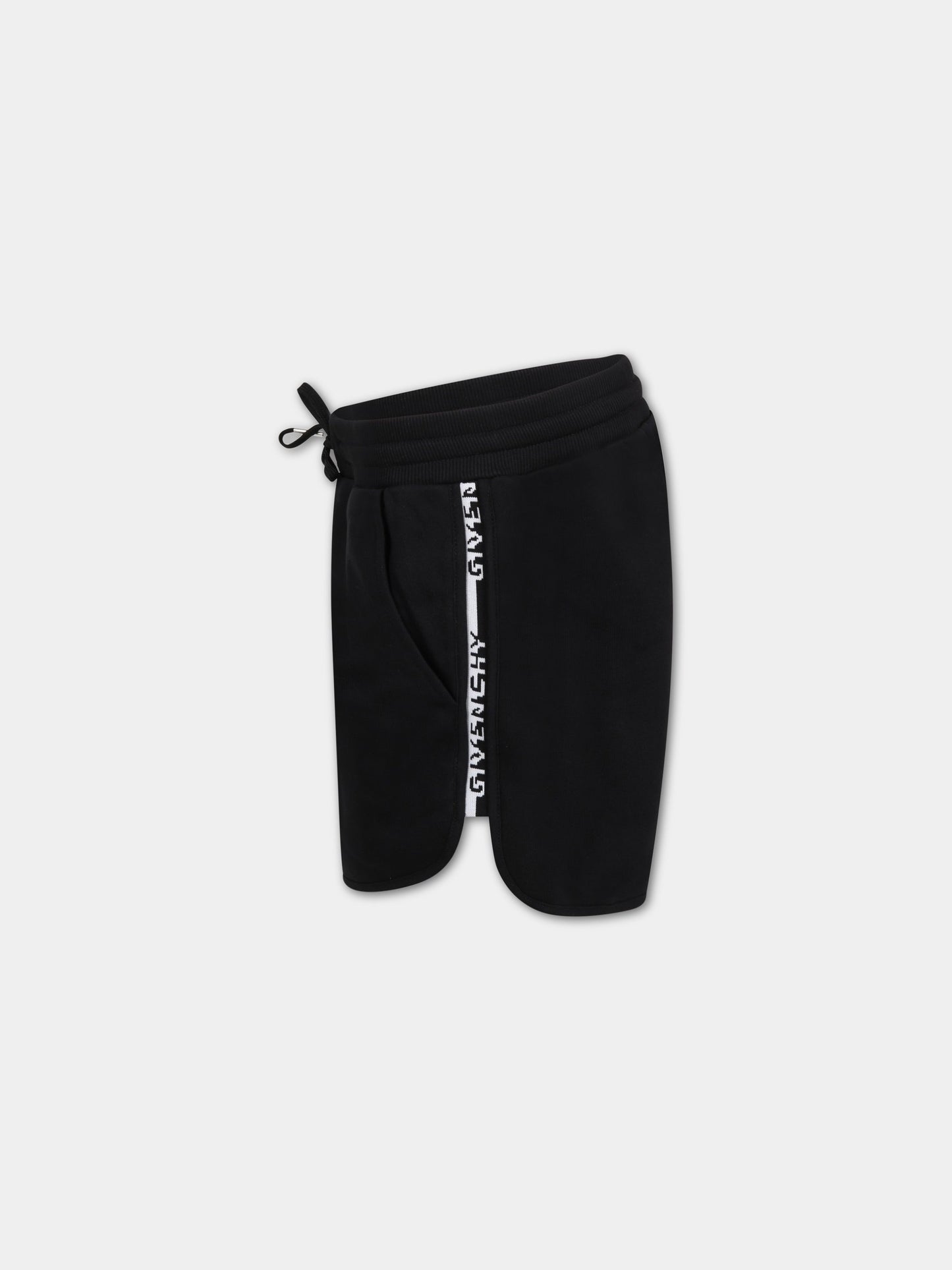 Shorts neri per bambina con logo,Givenchy Kids,H14114 09B