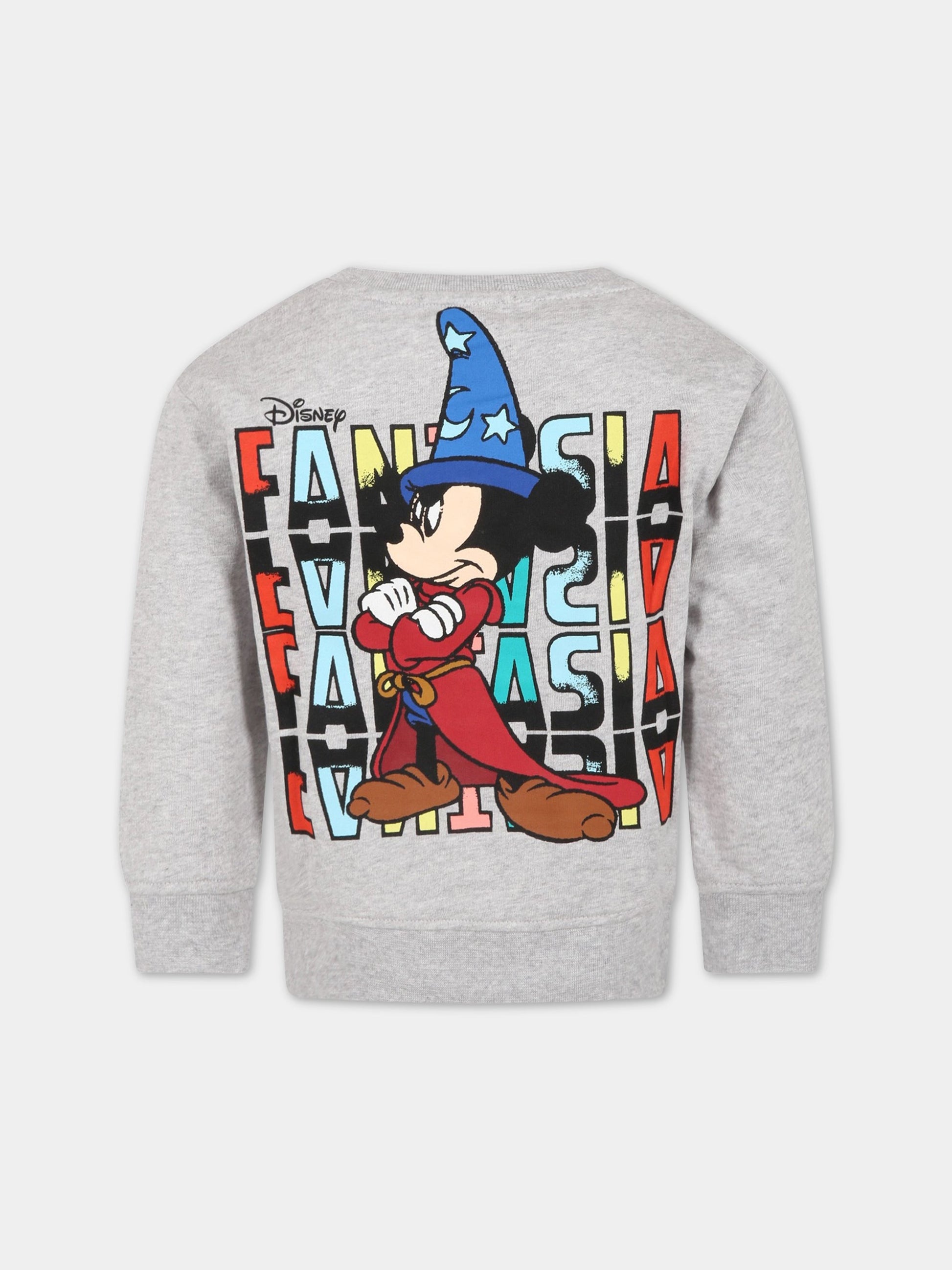 Felpa grigia per bambini con logo,Stella Mccartney Kids,8R4S00 Z0444 905