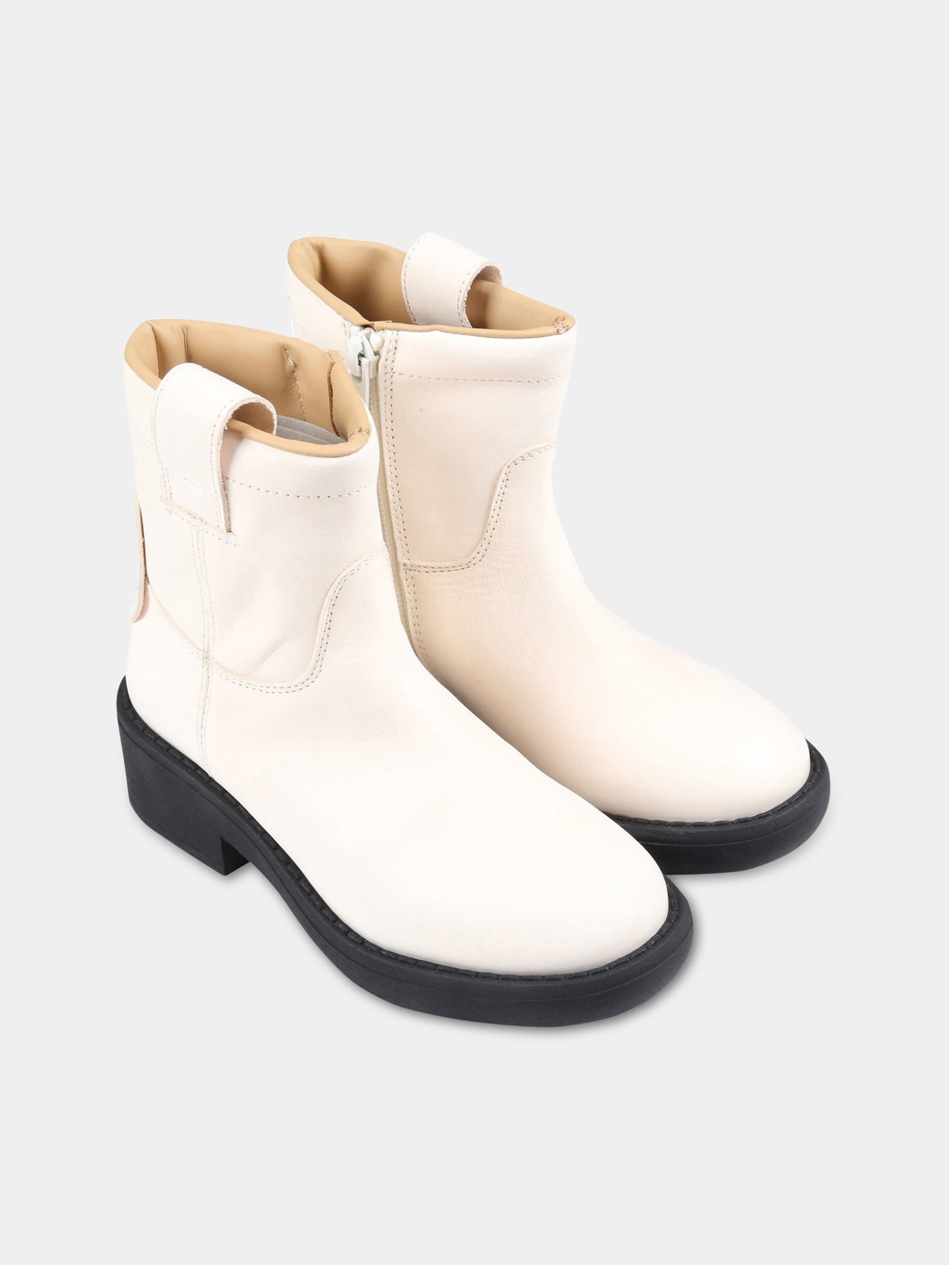 Stivali avorio per bambina,Mm6 Maison Margiela,72085 2