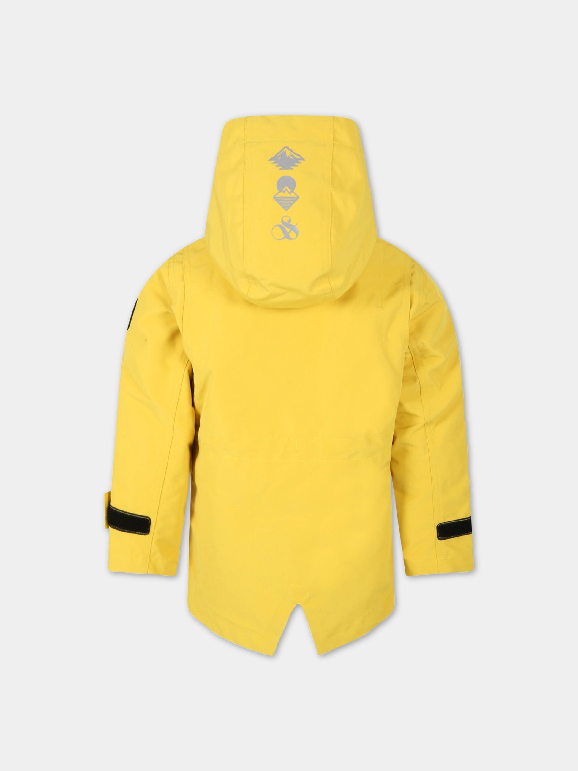 Parka giallo per bambino con patch,Scotch&soda,171178 0244