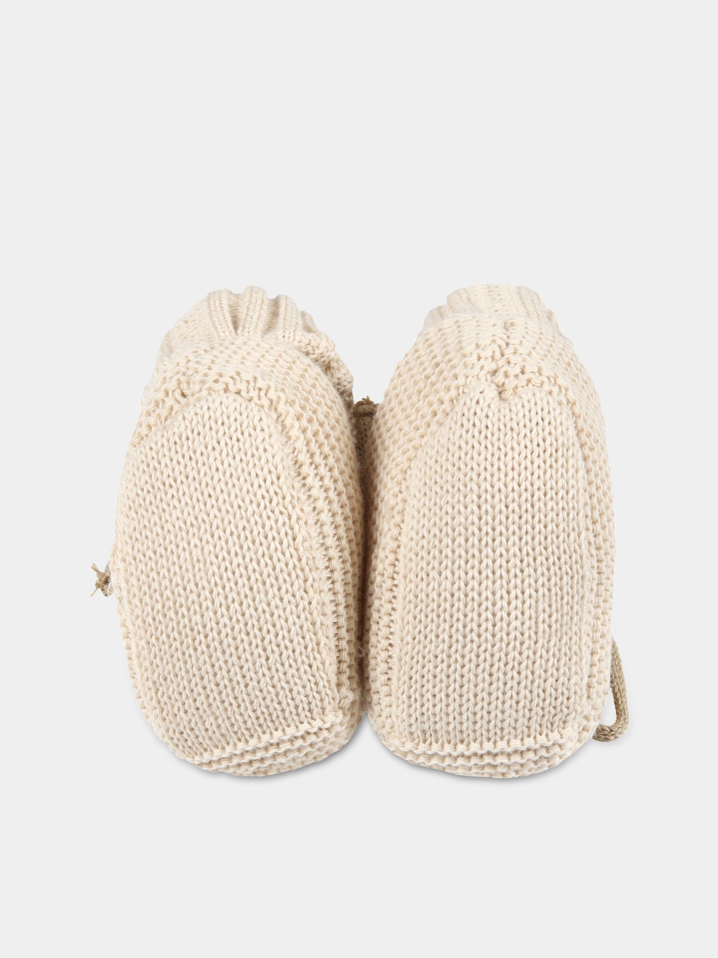 Babbucce beige per neonati,Scaldacuore X Coccolebimbi,NU15 ANAIS/LUTA