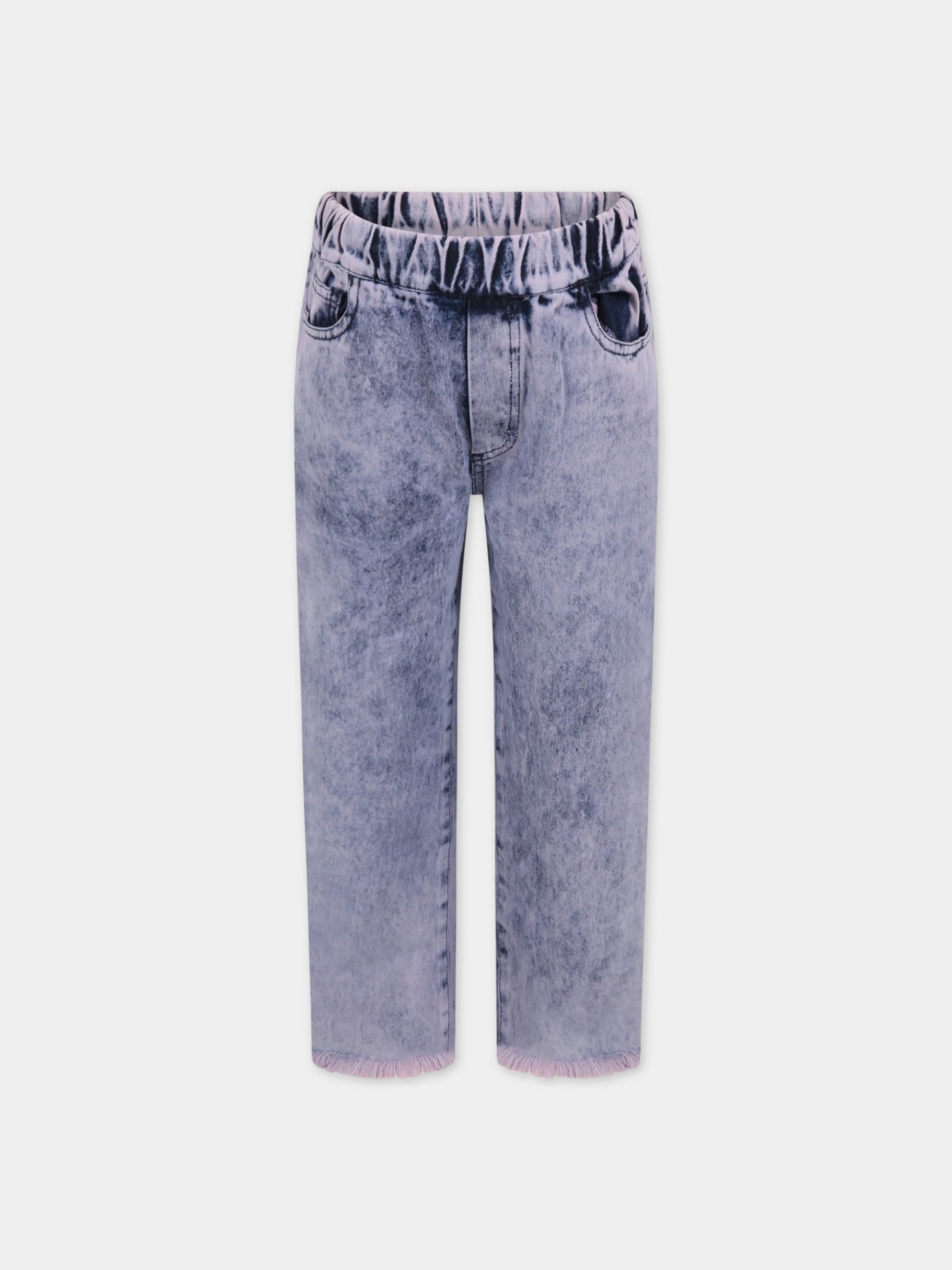 Jeans viola per bambini,Marques Almeida,AW22KIDSTR0170DND