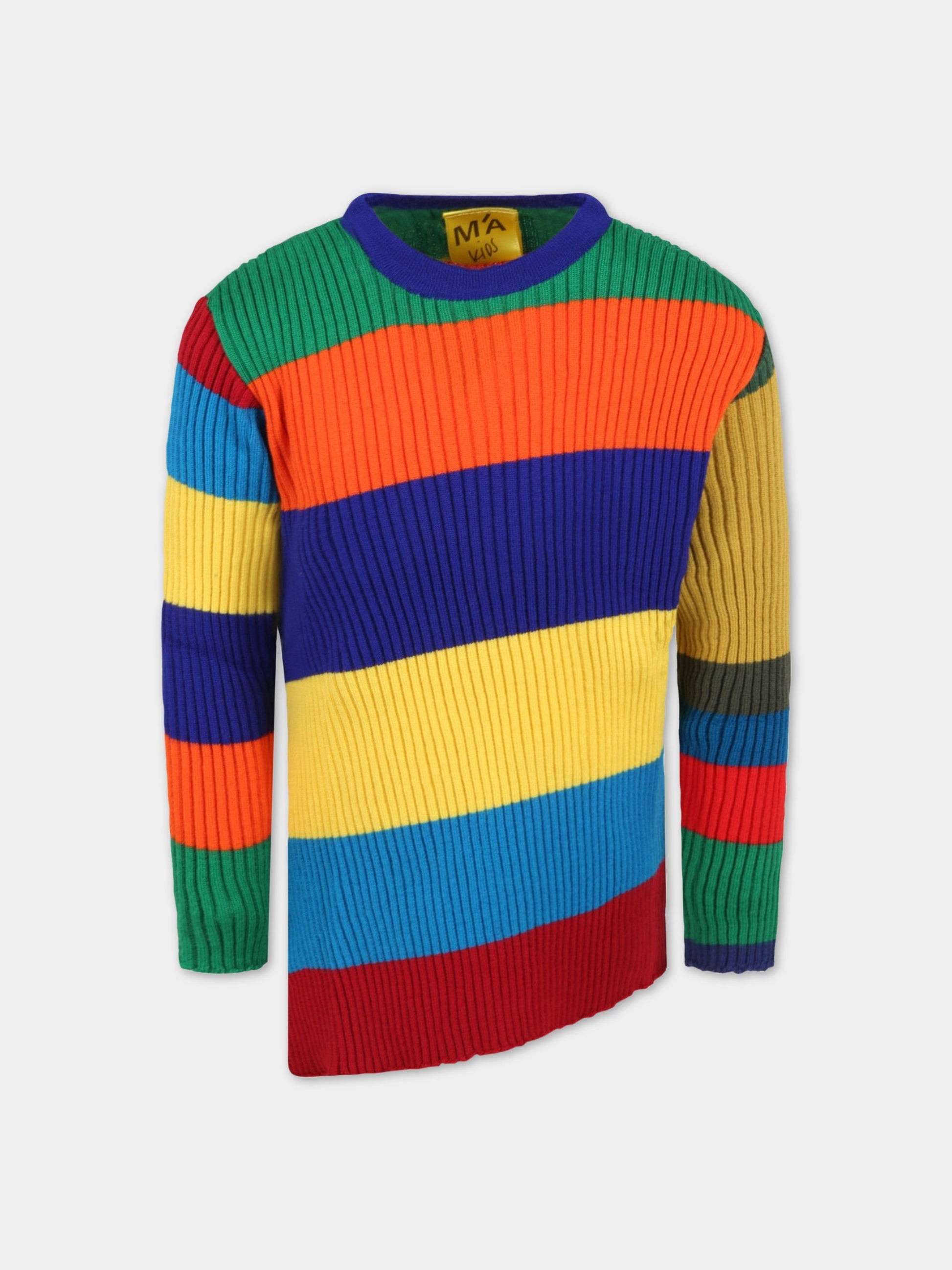 Maglione multicolor per bambina,Marques Almeida,AW22KIDSKN0080MKN