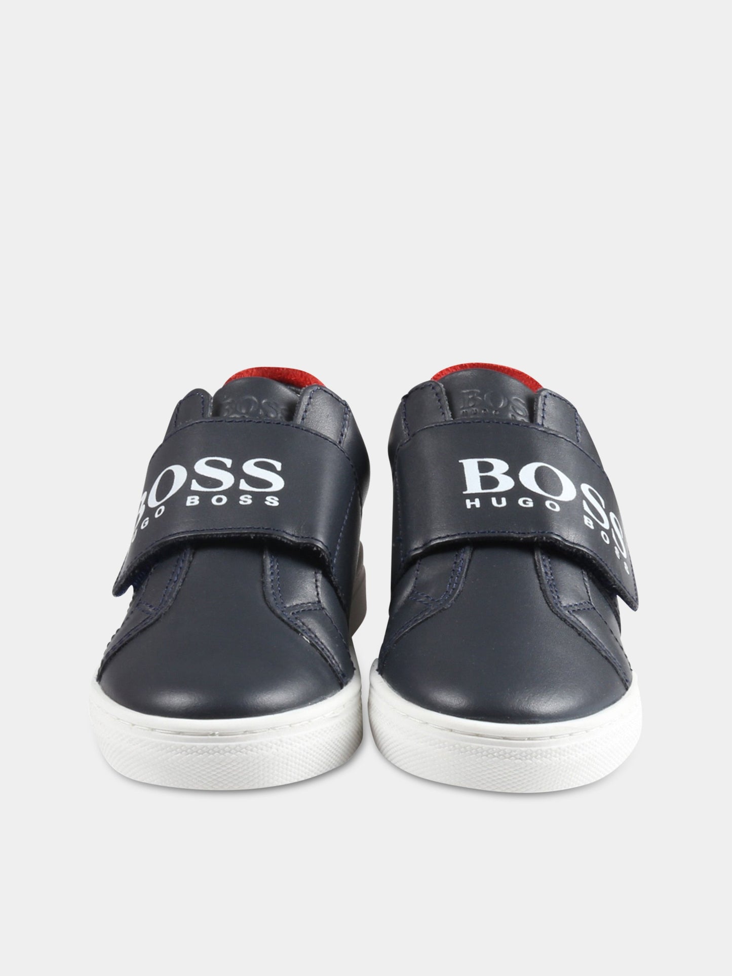 Sneakers blu per bambino con logo,Hugo Boss,J09158 849