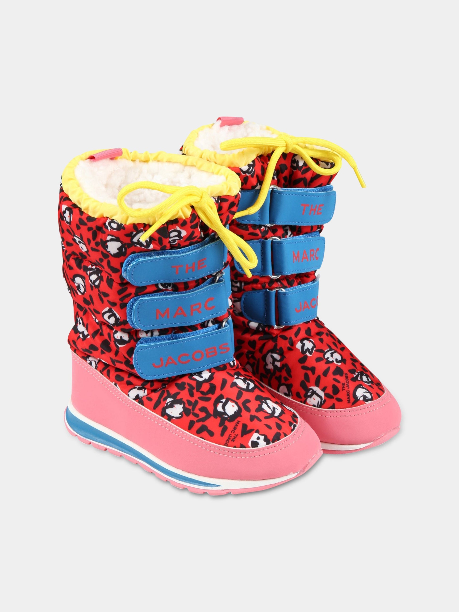 Stivali rossi da neve per bambina,Little Marc Jacobs,W19110 97E