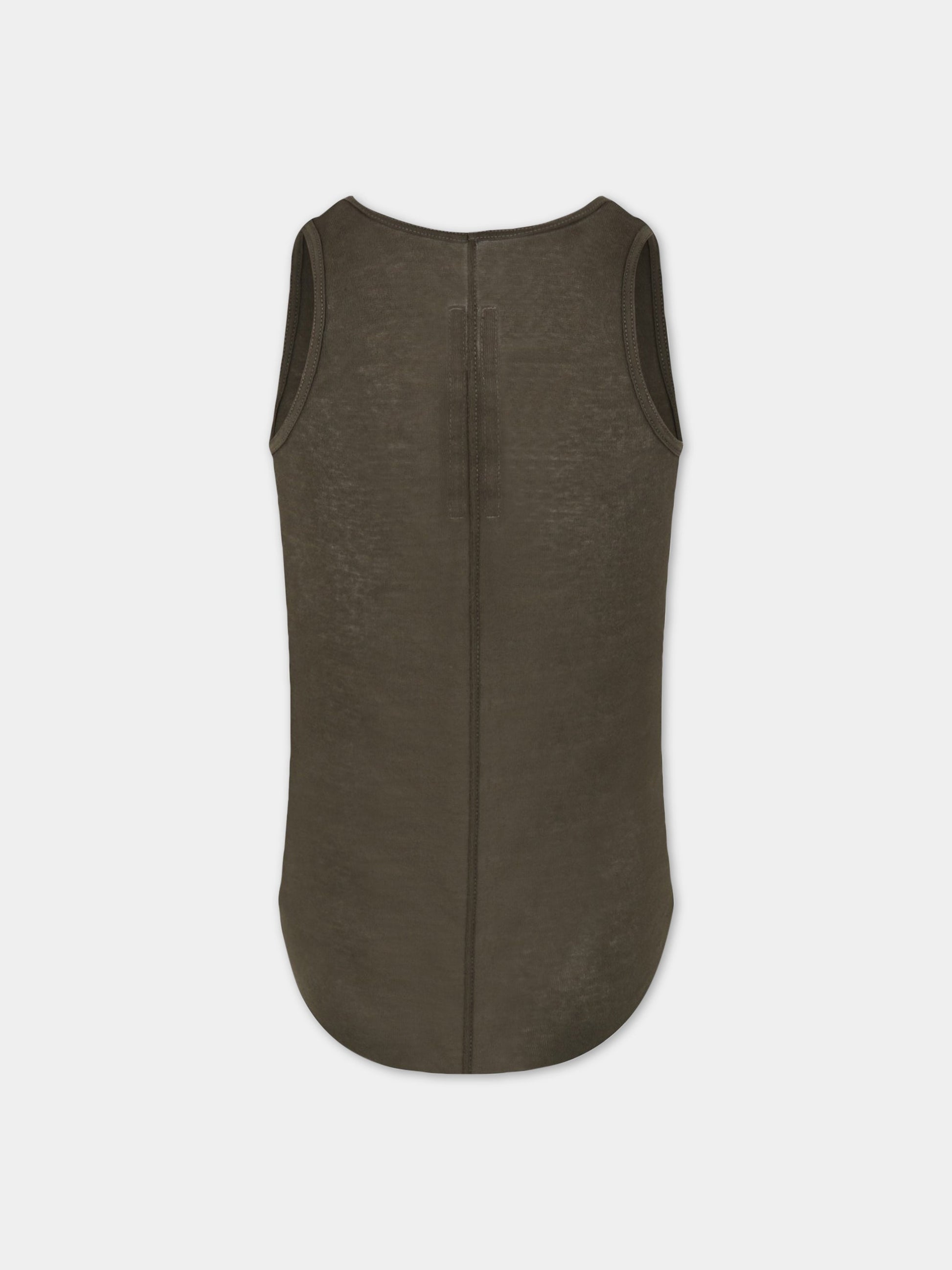 Canotta verde per bambini con rotndità asimmetrica,Rick Owens,BG02B5150 MR 15