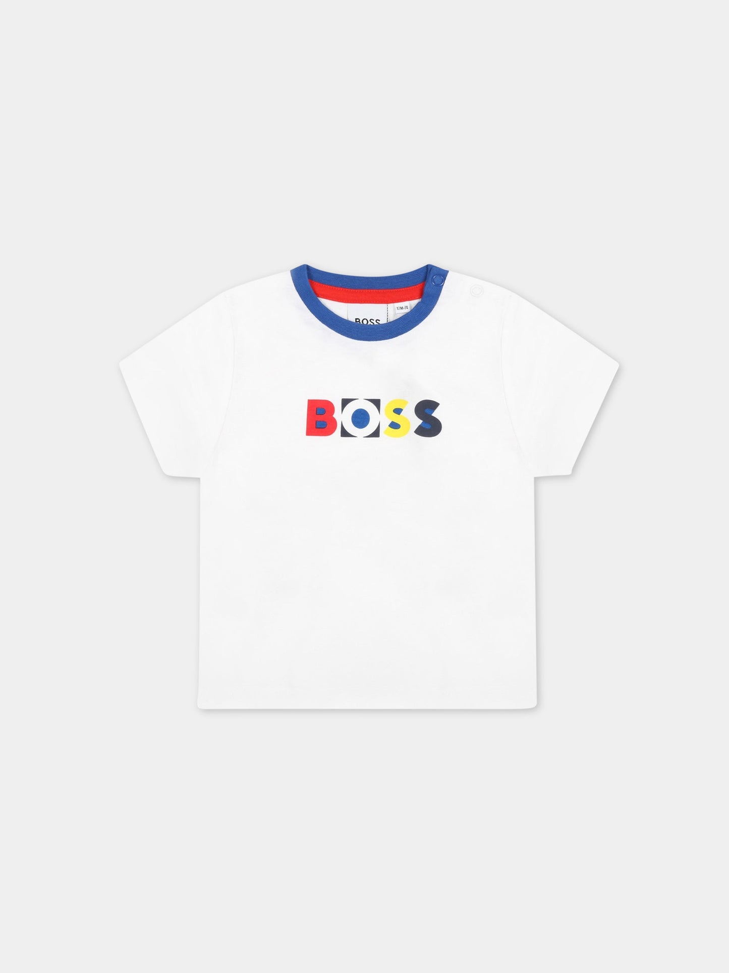 Completo multicolor per neonato con logo,Hugo Boss,J08058 992