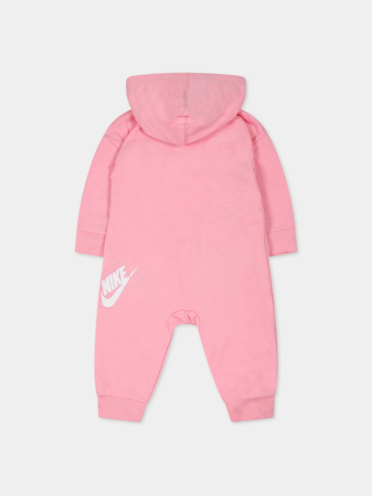 Tutina rosa per neonata con logo,Nike,5NB954 A8F