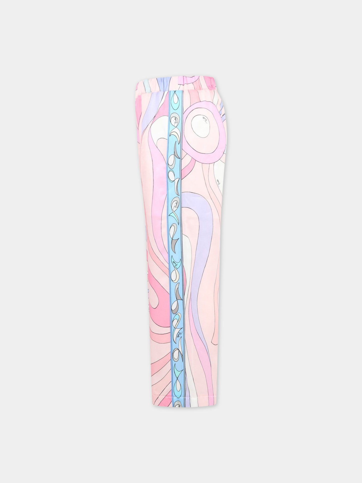 Pantaloni multicolor per bambina con stampa e logo,Emilio Pucci Junior,PS6A21 K0107 500MC