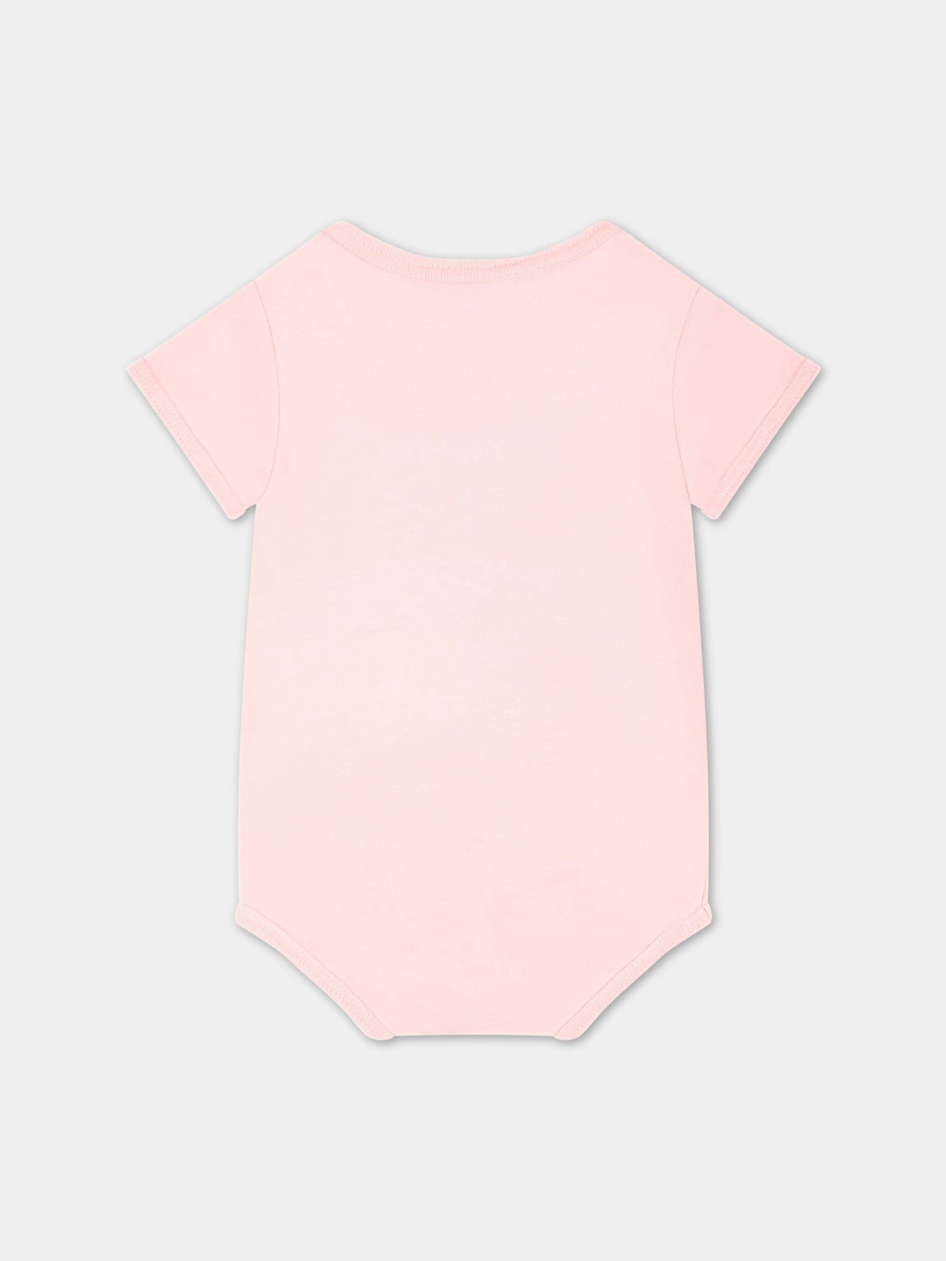 Set rosa per neonata con logo GG,Gucci Kids,516326 XJE31 5967