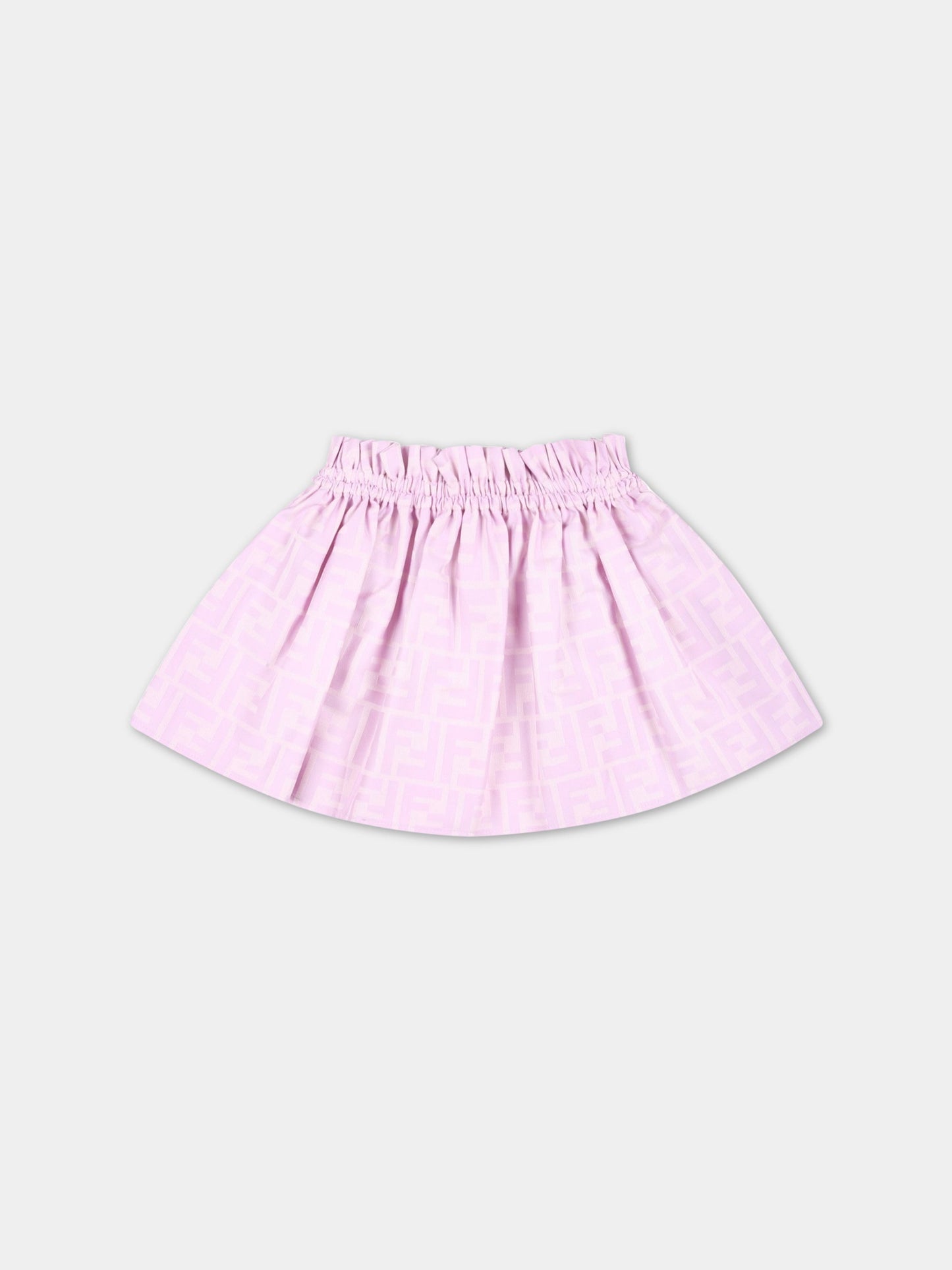 Gonna rosa per neonata con FF,Fendi Kids,BFE024 ALO6 F10WJ