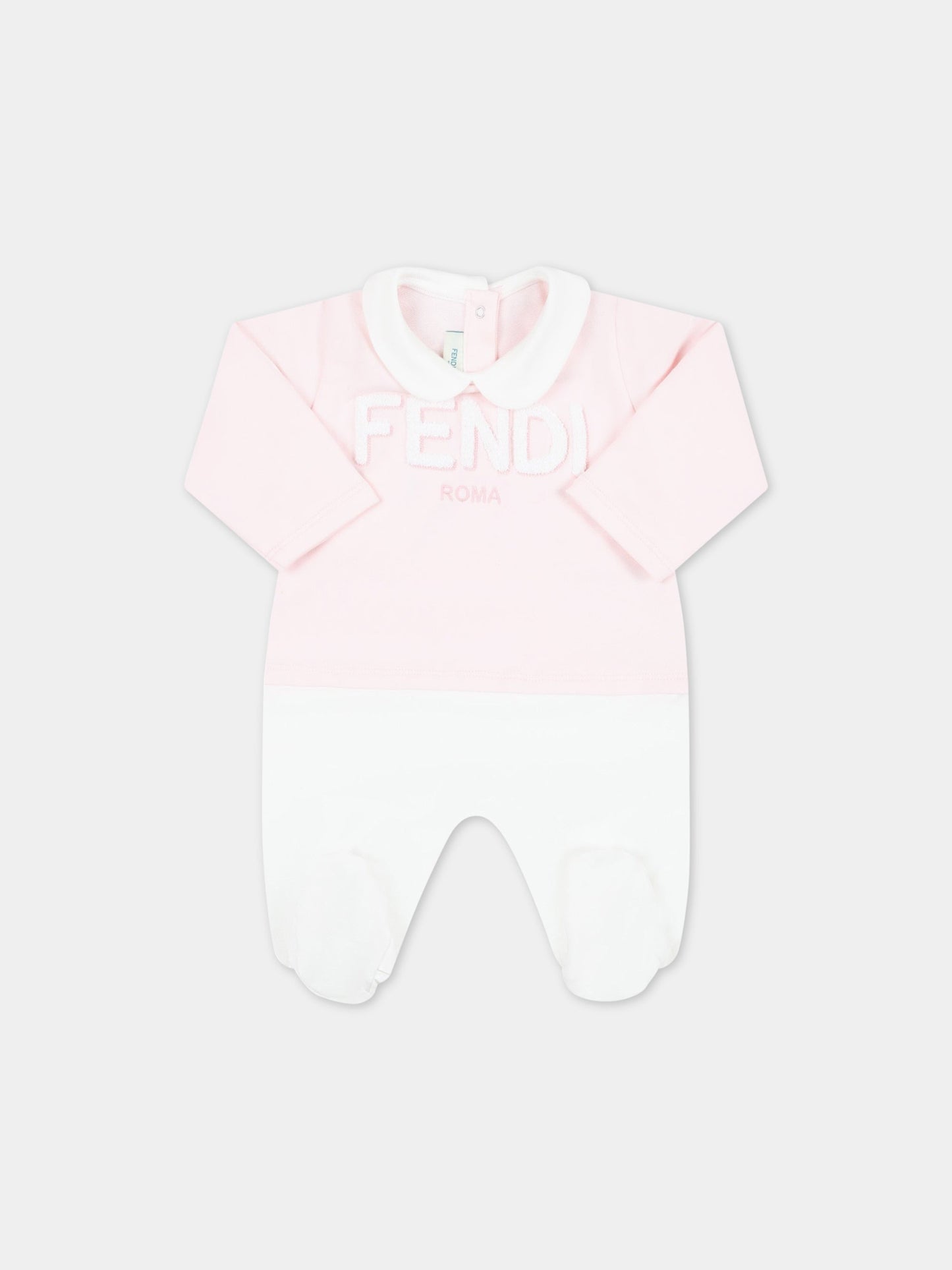 Set multicolor per neonata con logo bianco,Fendi Kids,BUK096 8RA F0C11